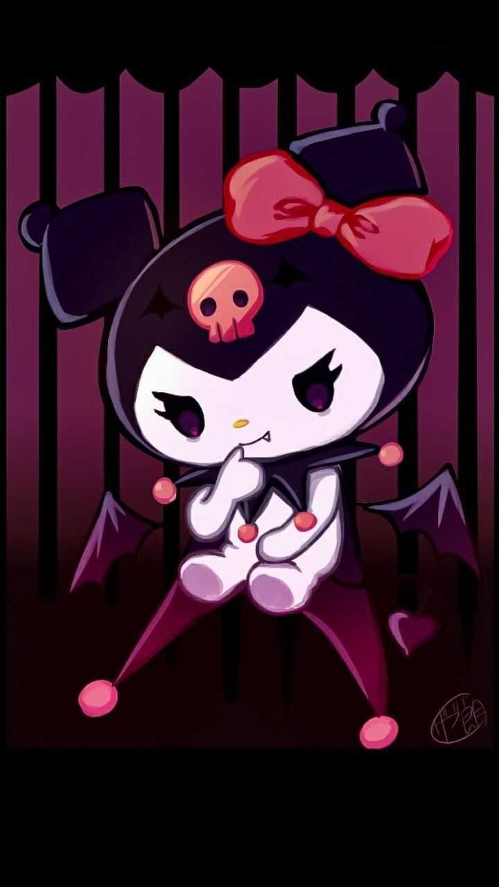 720x1280 Background Kuromi Wallpaper Discover more Anime, Cartoon Network, Character, Cute, Japo. Hello kitty iphone wallpaper, Hello kitty wallpaper, Hello kitty picture, Phone