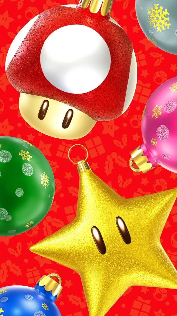 720x1280 Nintendo LINE account hangs its stockings with wallpaper for Animal Crossing, Kirby, and more, Phone