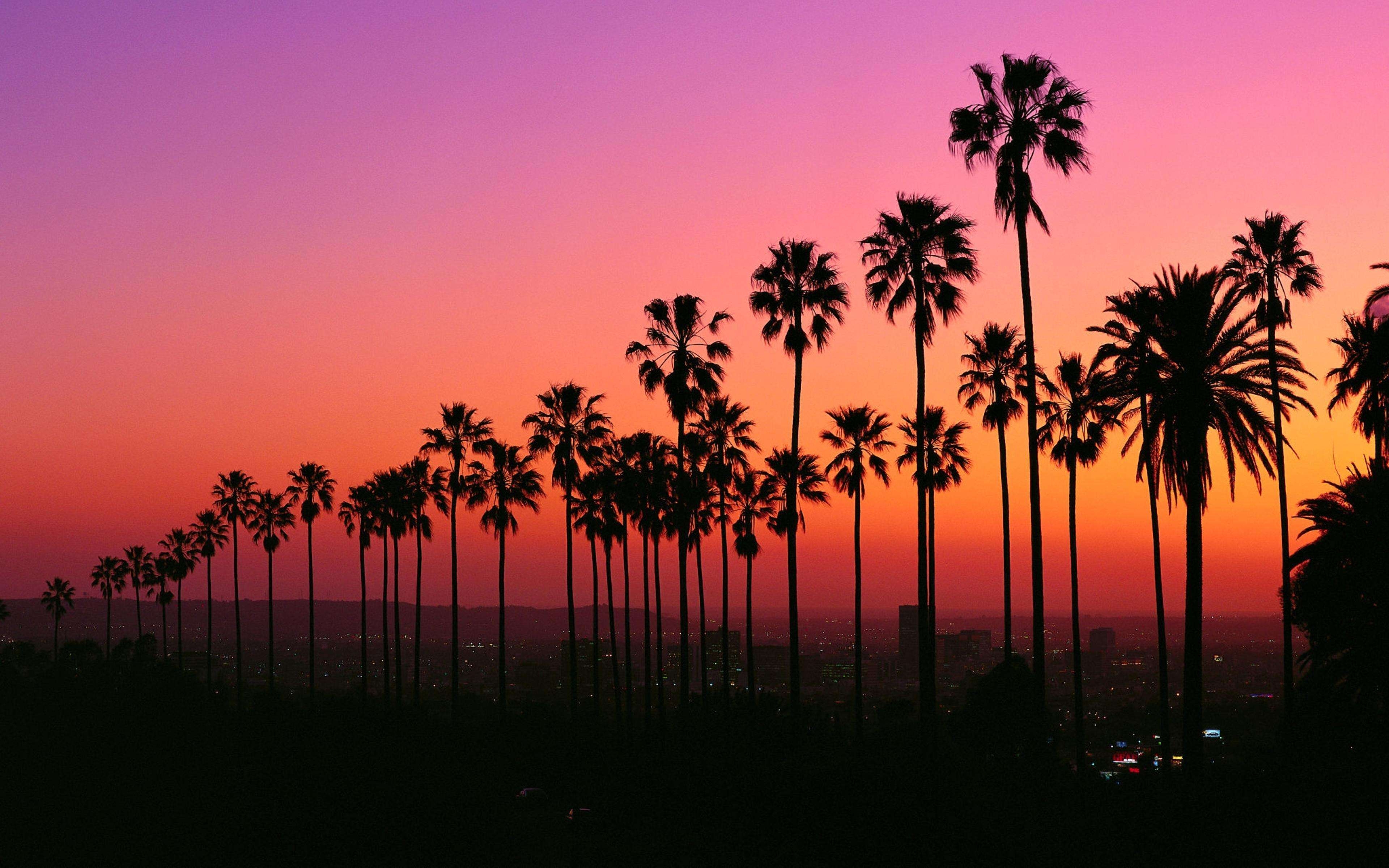 3840x2400 Sunset Los Angeles Wallpaper 4k, Desktop