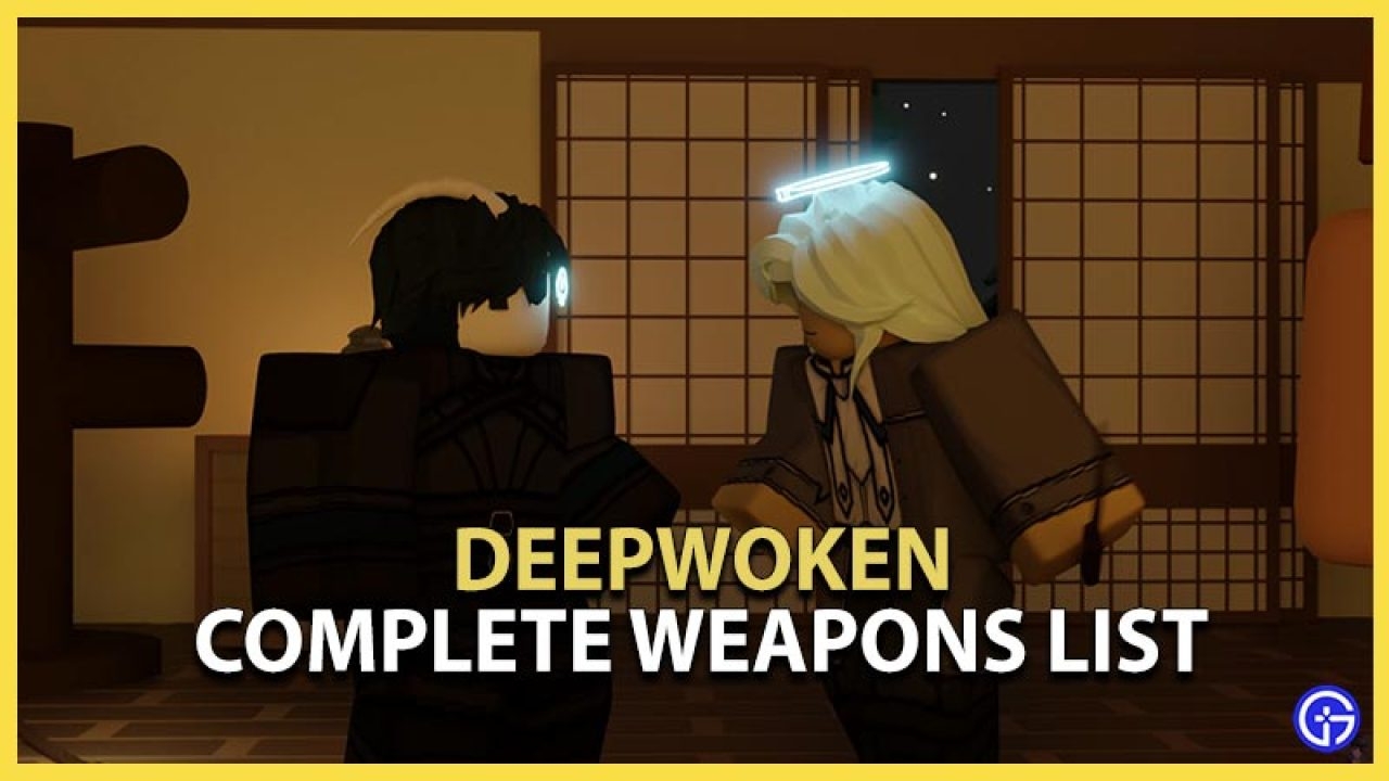 1280x720 Roblox Deepwoken Weapons Complete List, Desktop