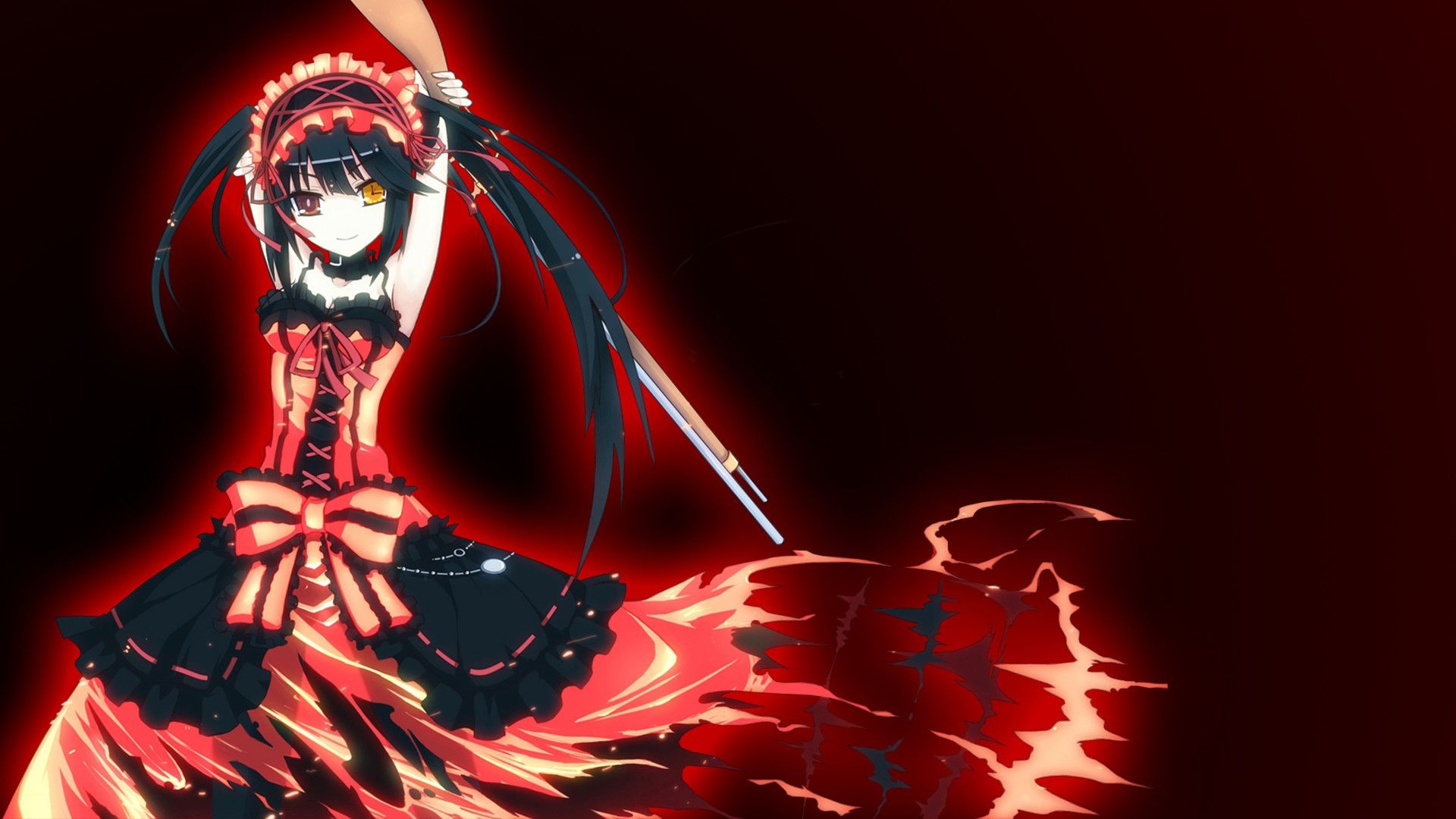 1920x1080 Red Anime, Desktop