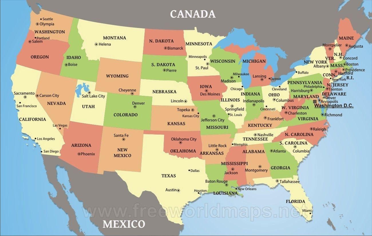 1300x830 USA map wallpaper, Desktop