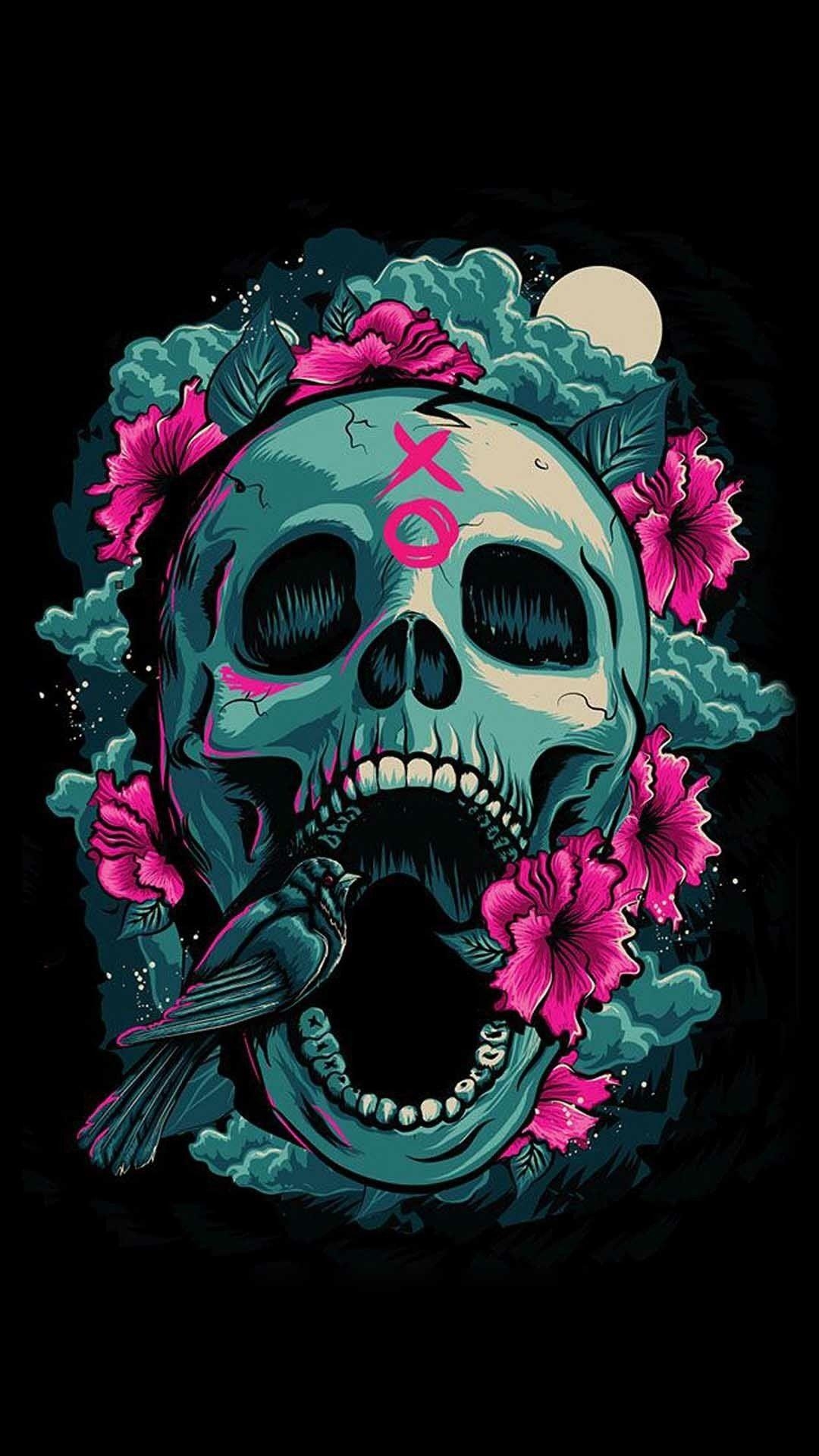 1080x1920 Skull iPhone Wallpaper Free Skull iPhone Background, Phone