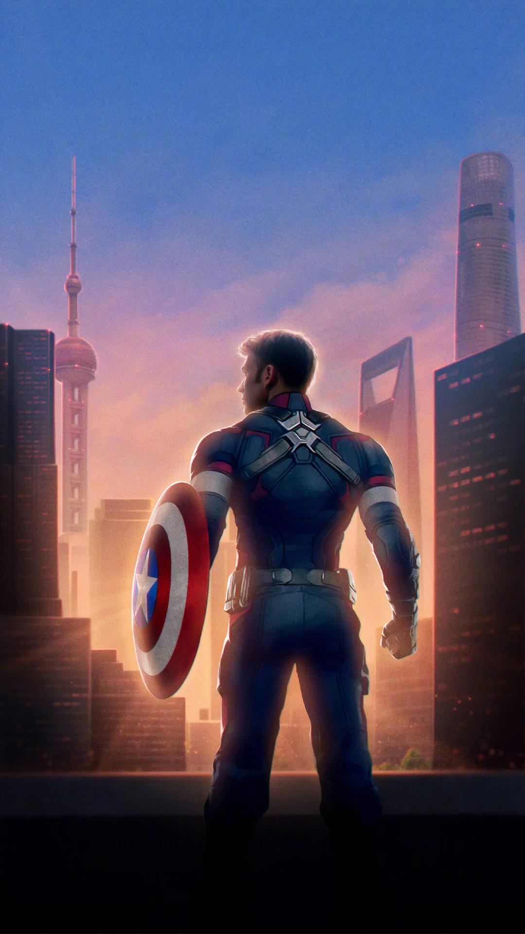 1080x1920 Captain America Avengers Endgame Chinese Poster iPhone 7, Phone