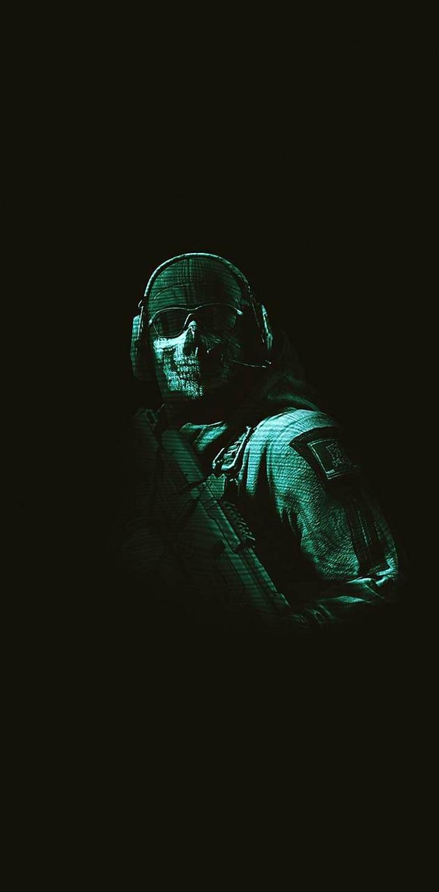 630x1280 COD Ghost wallpaper, Phone