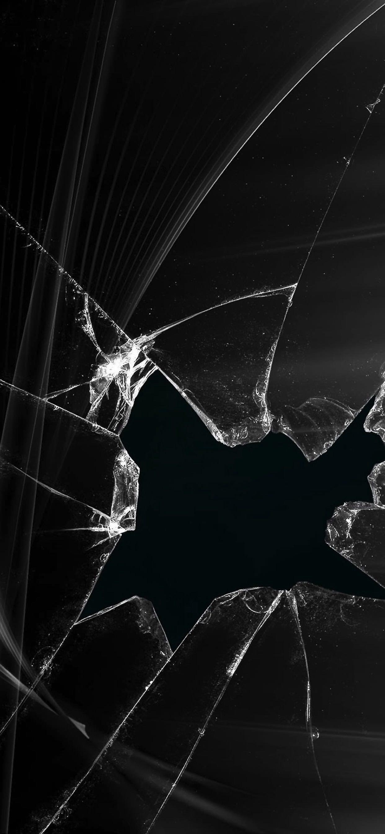 1250x2690 Glass is cracked display screen black. wallpaper.sc iPhone, Phone