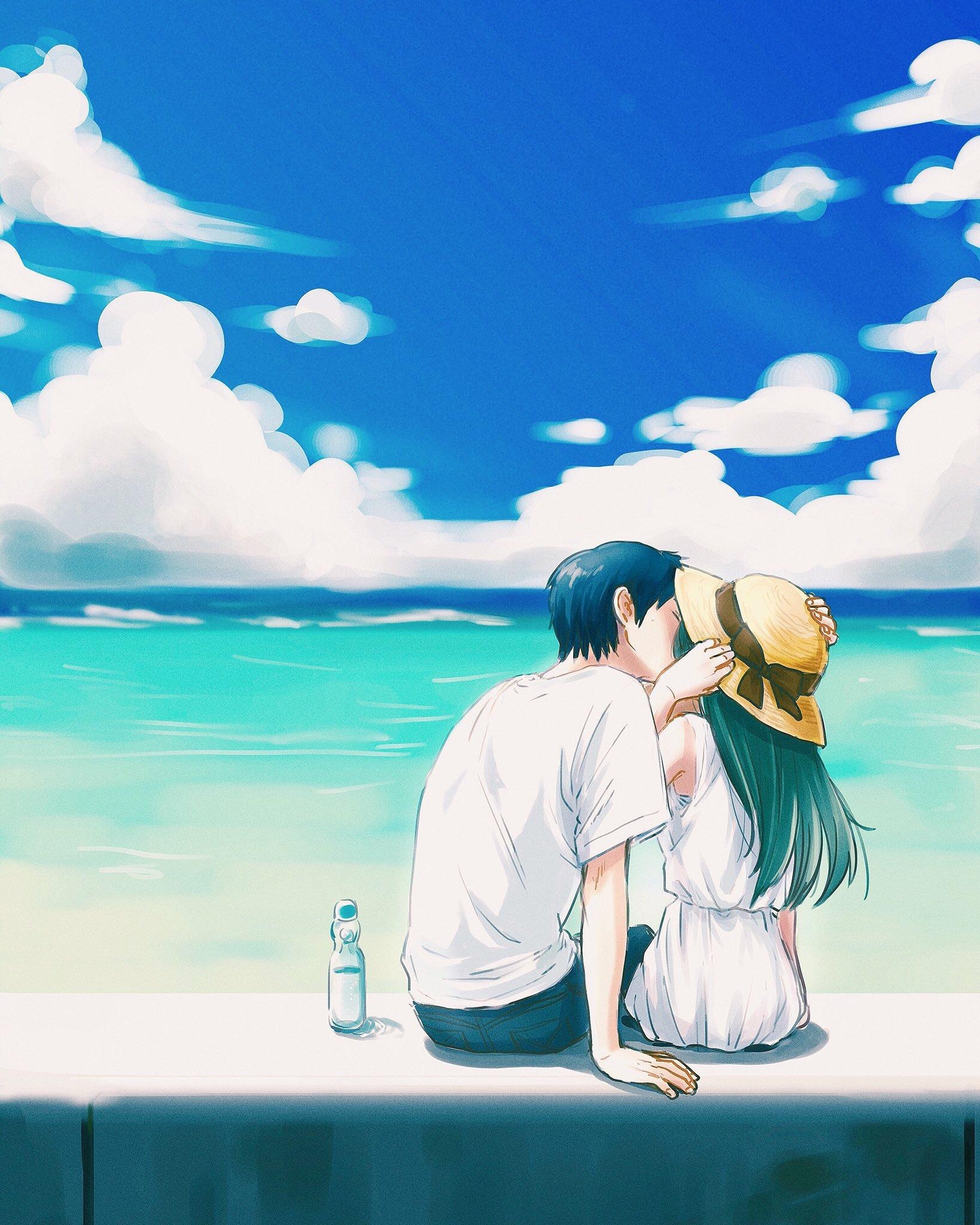 1640x2050 Flipboard: Romantic, Anime Couples, Ship, At The Beach, Miku, Phone