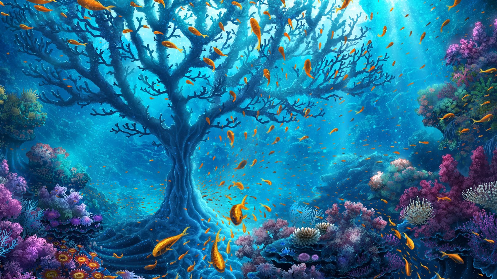 1920x1080 Ocean Tree Laptop Full HD 1080P HD 4k Wallpaper, Image, Background, Photo and Picture, Desktop