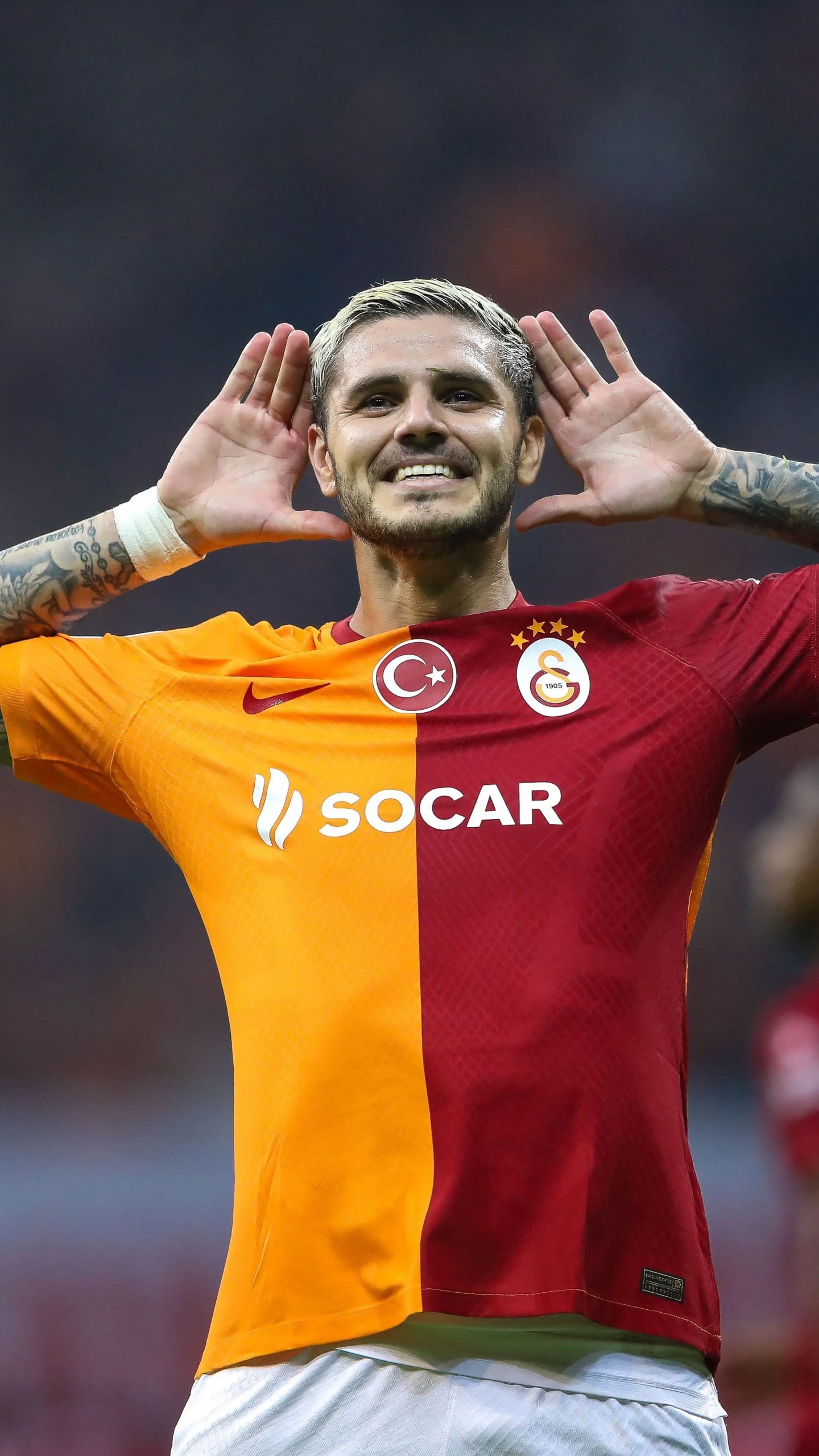 1440x2560 Mauro Icardi Wallpaper 4K, Galatasaray, Phone