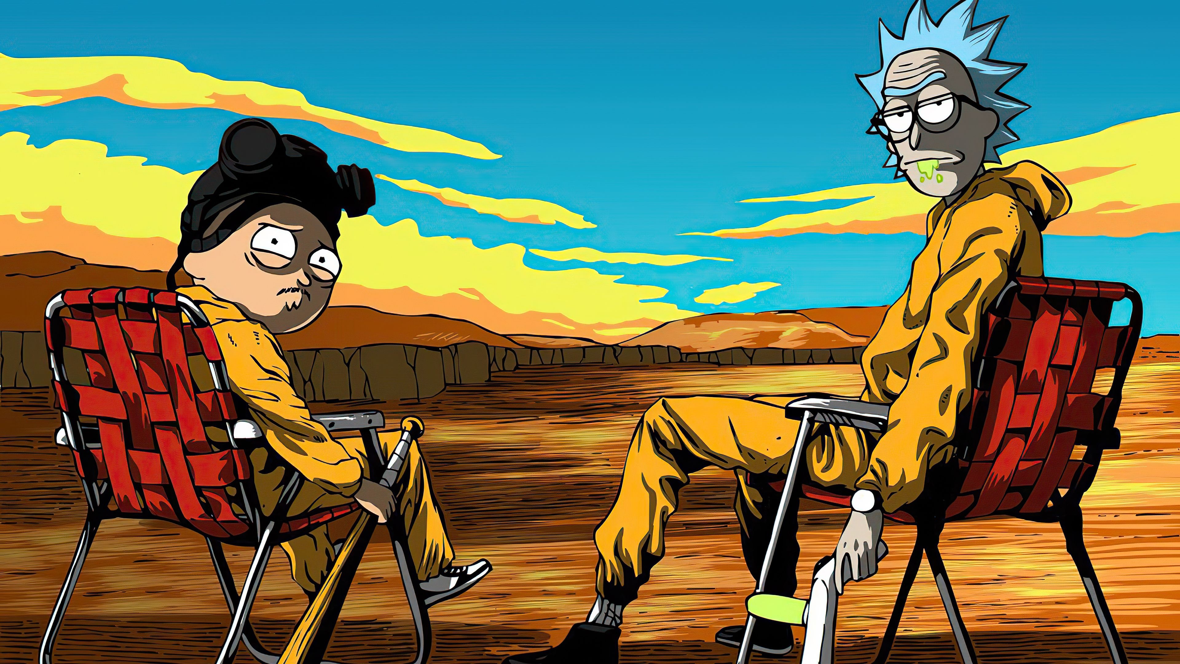 3840x2160 Rick And Morty Breaking Bad 4k, HD Tv Shows, 4k Wallpaper, Image, Background, Photo and Picture, Desktop