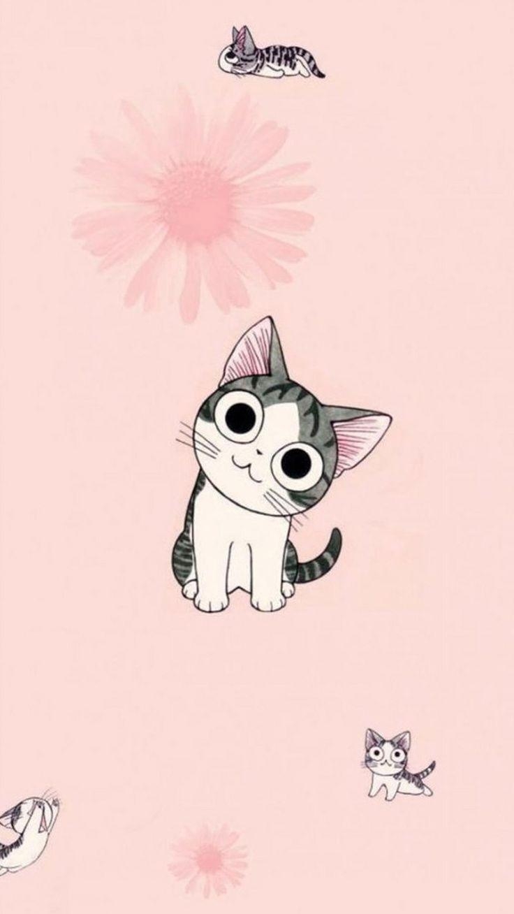 740x1310 Cute cat wallpaper ideas. Cute cat drawing, Phone