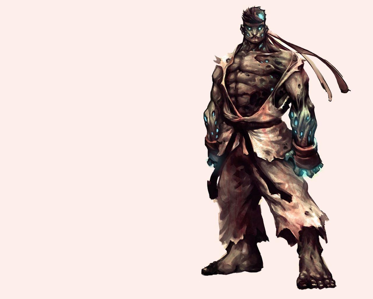 1280x1030 Paper Dump: Ryu Street Fighter Zombie Wallpaper, Desktop