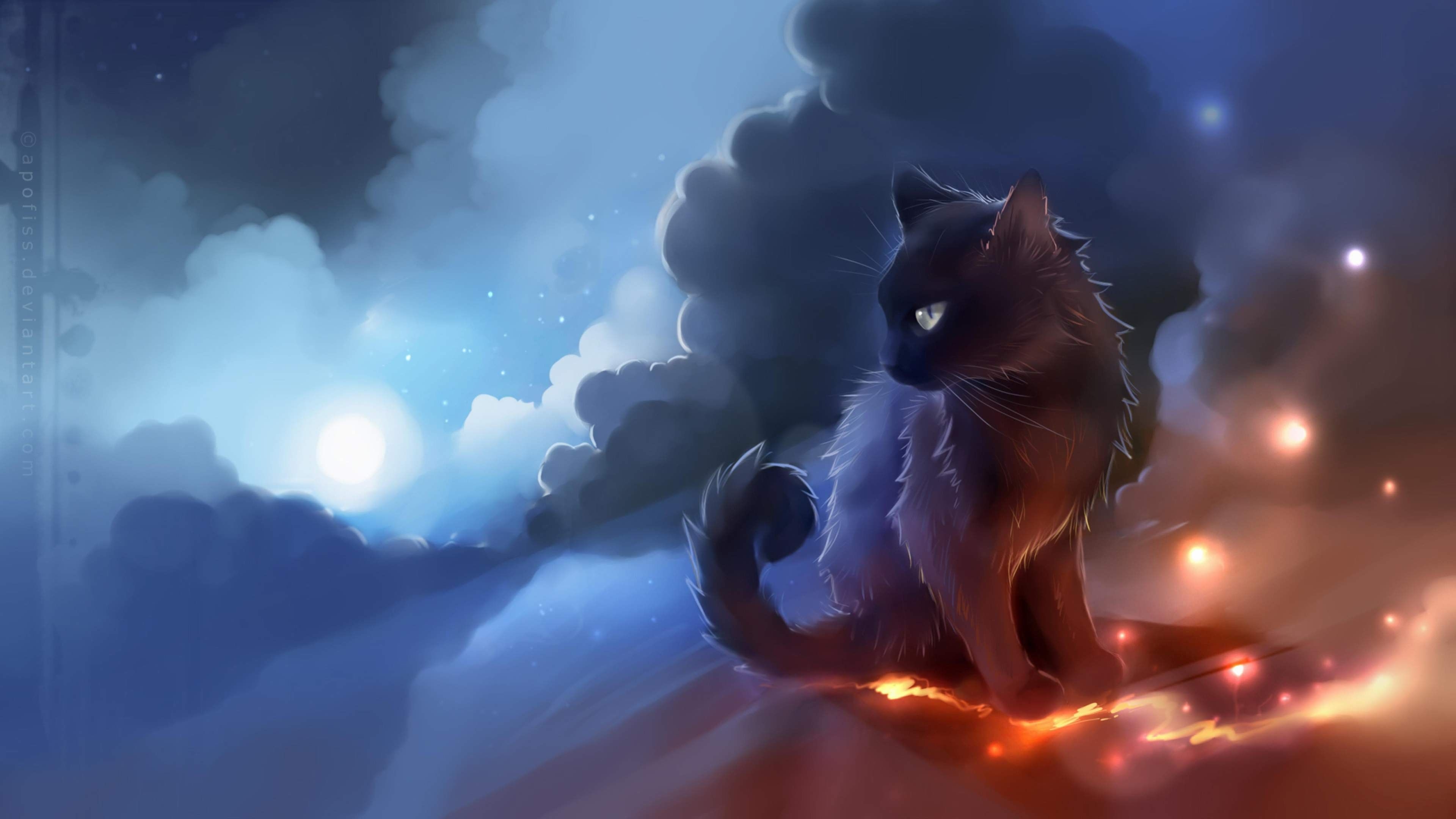 3840x2160 Anime Warrior Cat Wallpaper, Desktop