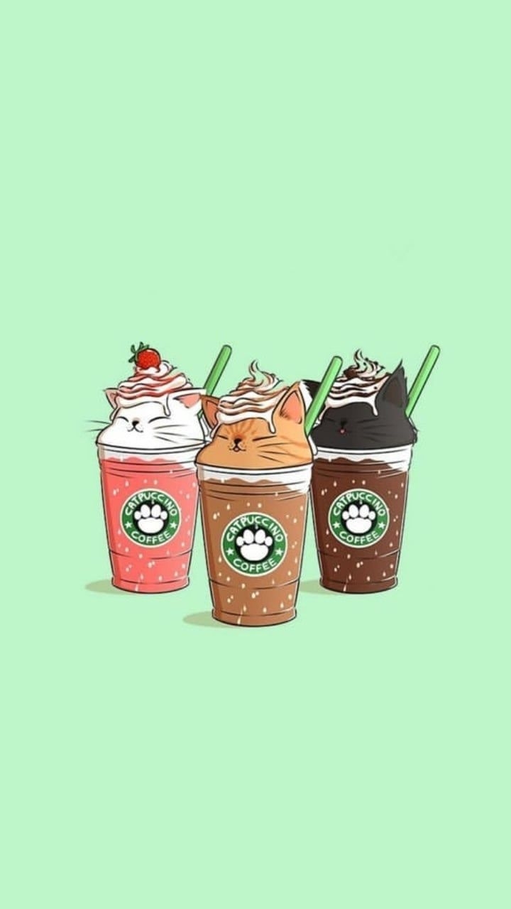 720x1280 Starbucks Cute Cartoon Wallpaper, Phone