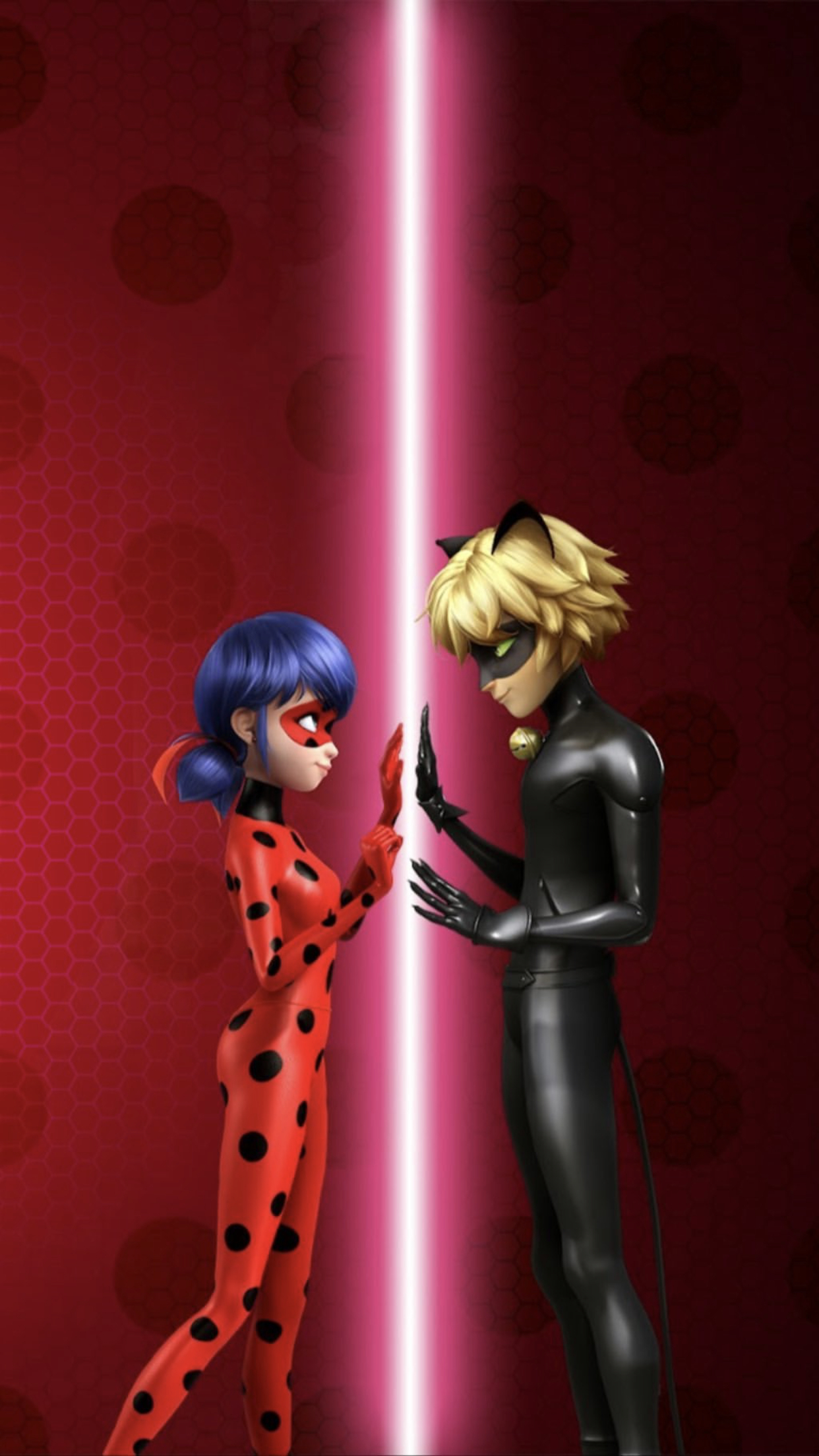 1250x2210 Ladybug & Chat Noir, Phone