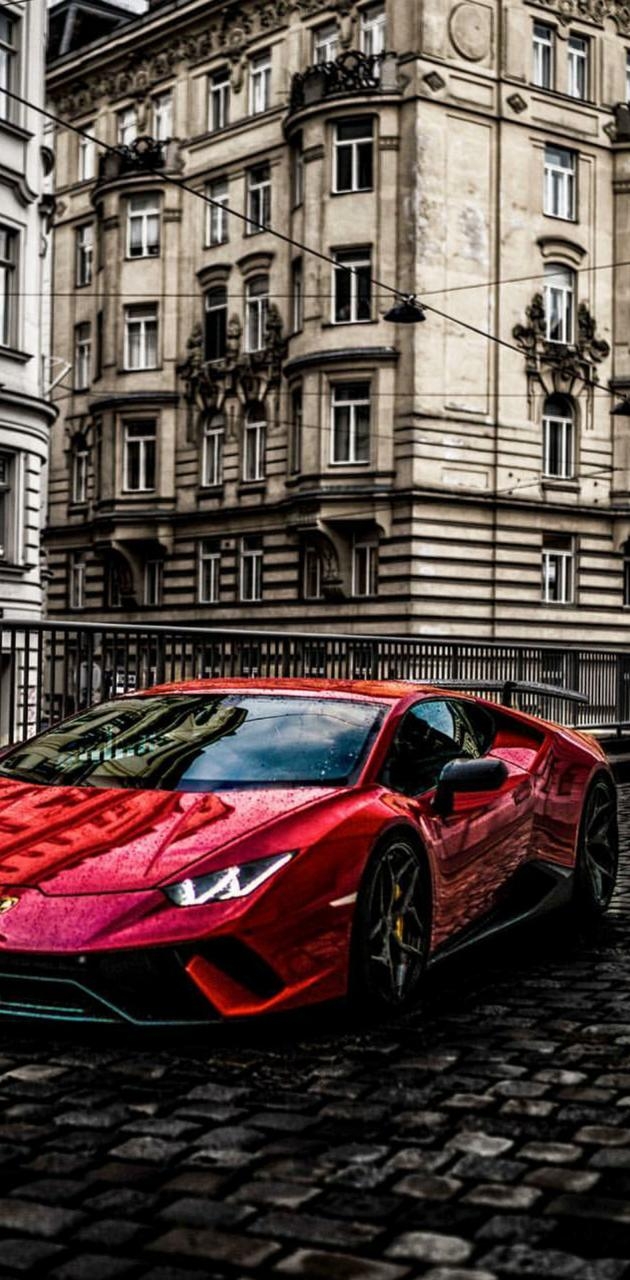 630x1280 Clean Red Lambo wallpaper, Phone