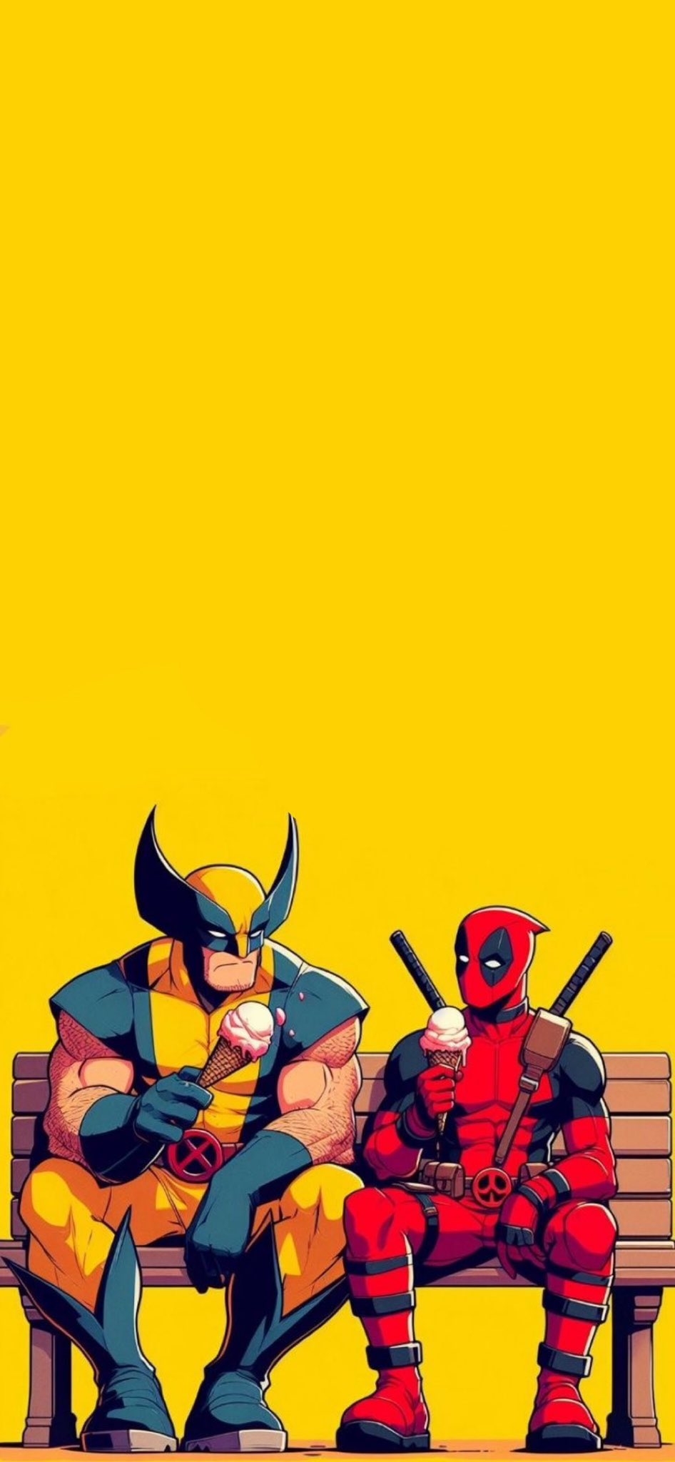 950x2050 Deadpool and Wolverine phone wallpaper, Phone