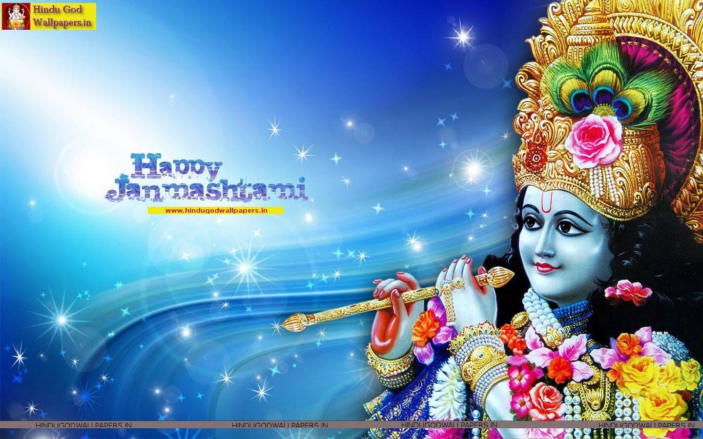 1440x900 Free download unique krishna janmashtami in hindi wallpaper, Desktop