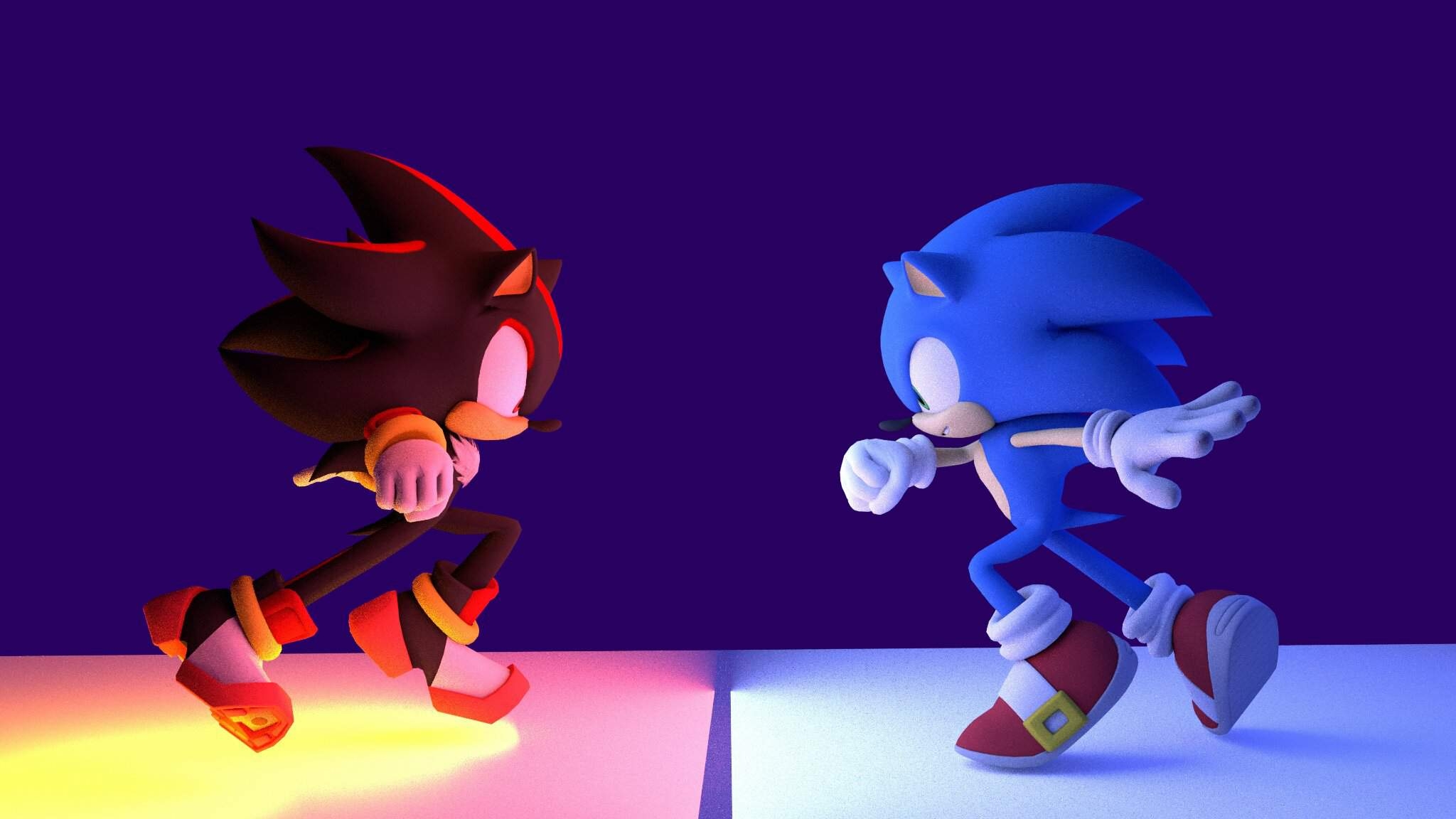 2050x1160 Sonic vs. Shadow. Sonic the Hedgehog! Amino, Desktop