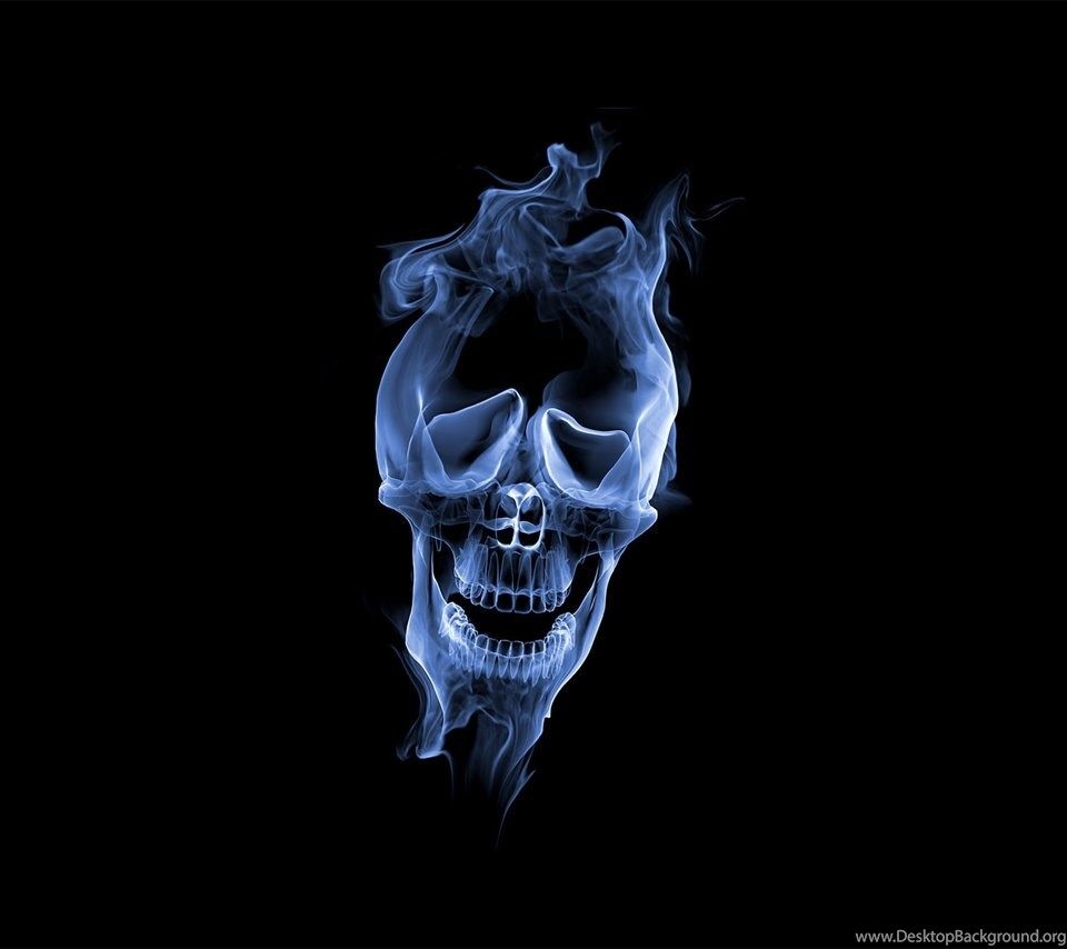 960x860 Blue Skull Flikie Wallpaper Desktop Background, Desktop