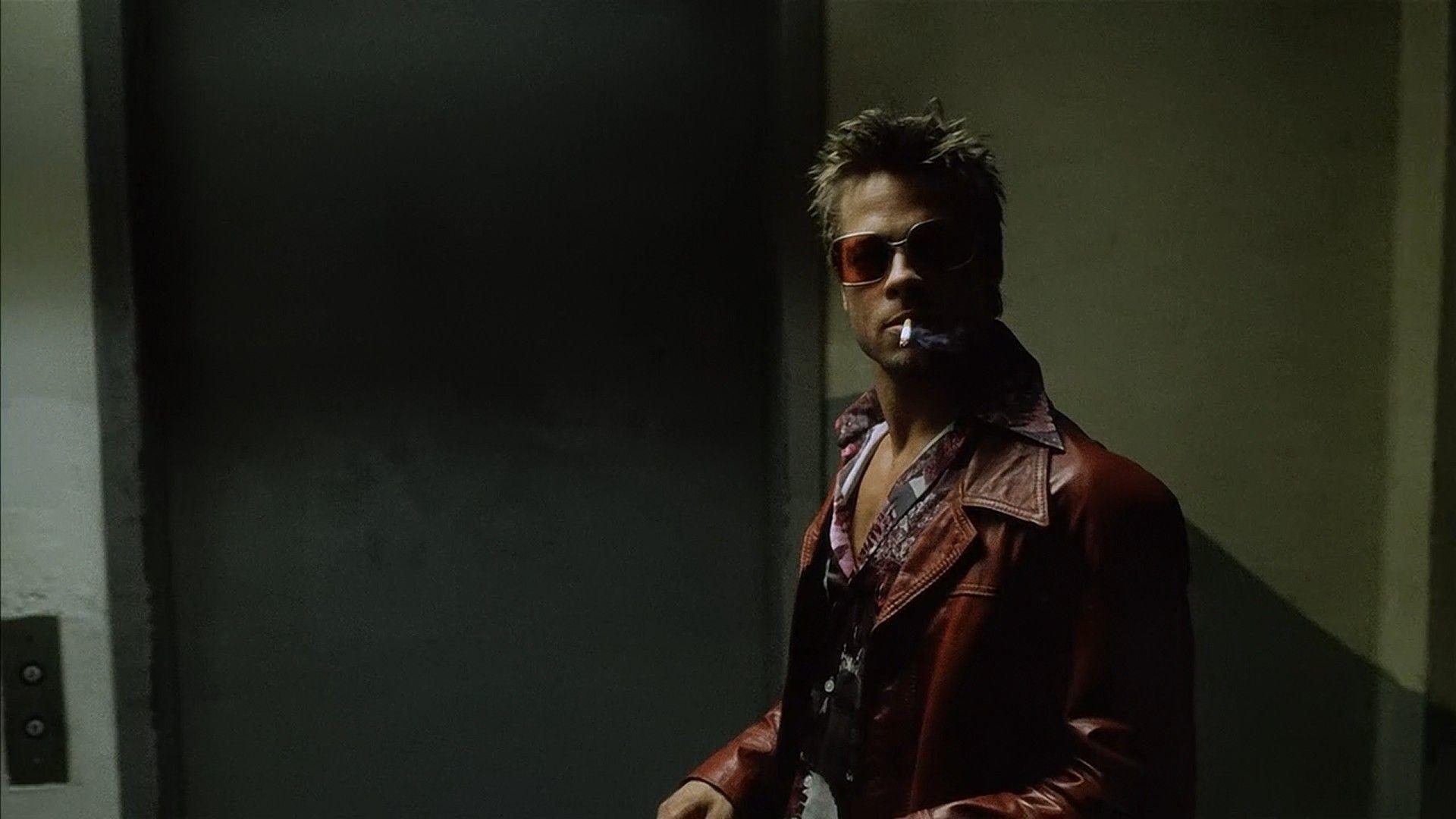 1920x1080 Fight Club, men, Brad Pitt, screenshots, Tyler Durden, elevators, Desktop