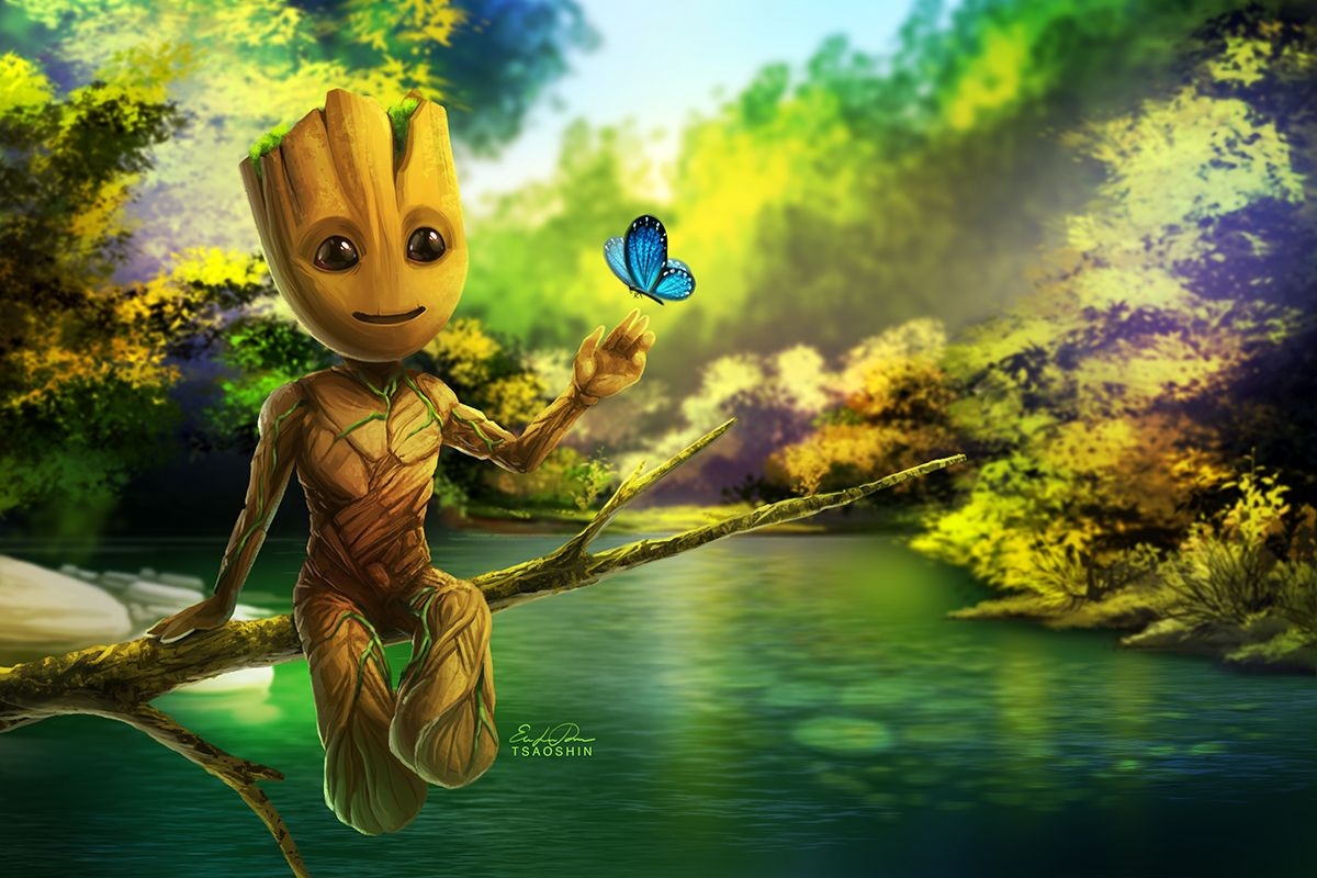 1200x800 Groot Background. Groot Guardians of the Galaxy Wallpaper, Dancing Groot Wallpaper and Groot Pot Wallpaper, Desktop