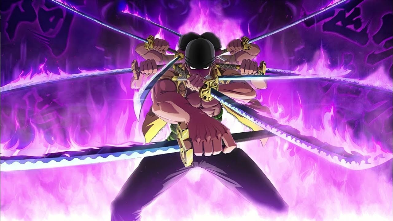 1280x720 Live Wallpaper 4K Zoro Nine Sword Style, Desktop