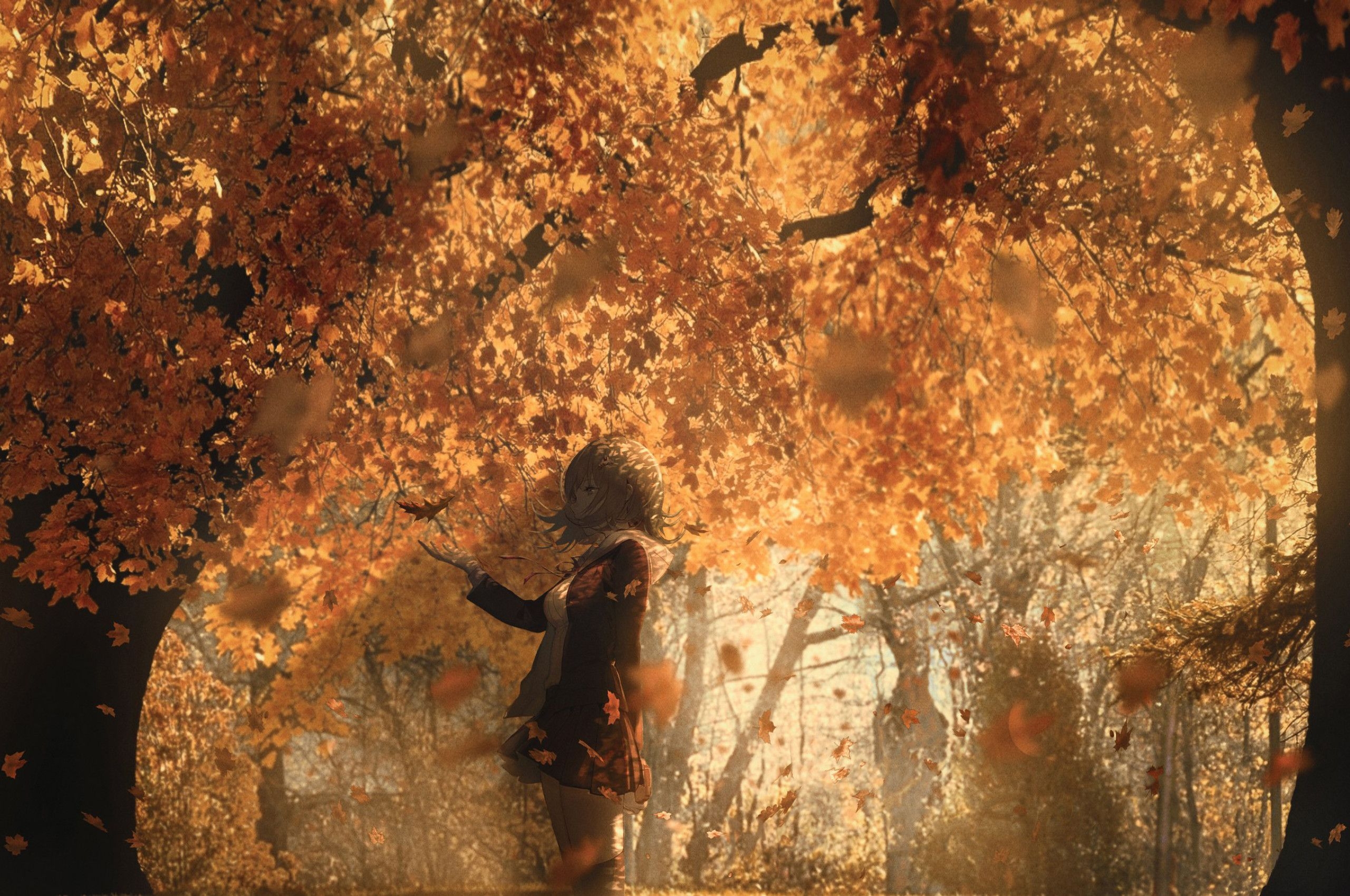 2560x1700 Autumn Anime Wallpaper Free Autumn Anime Background, Desktop