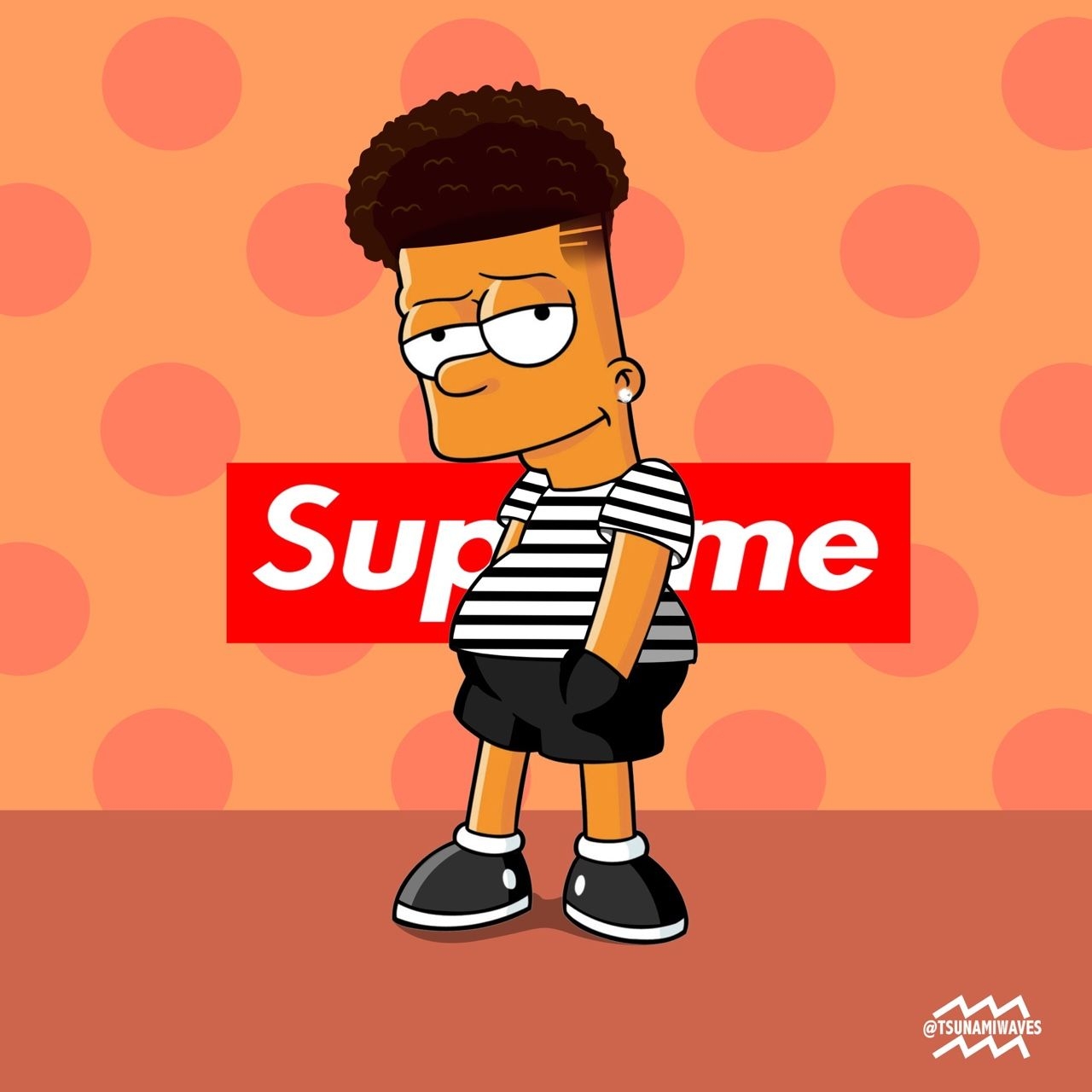 1280x1280 Black Bart Simpson Wallpaper Free Black Bart Simpson Background, Phone