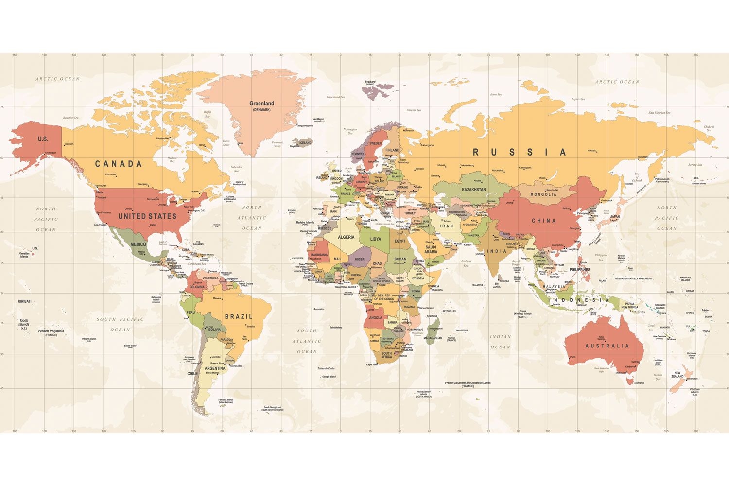 1500x1000 World Political Map World Map Distribution, Desktop