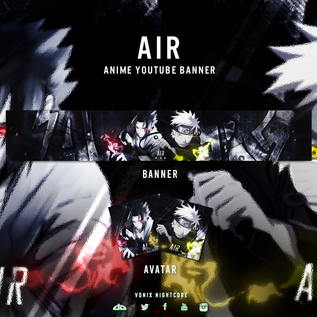 1080x1080 AIR youtube banner. Youtube banners, Youtube banner design, Free anime, Phone