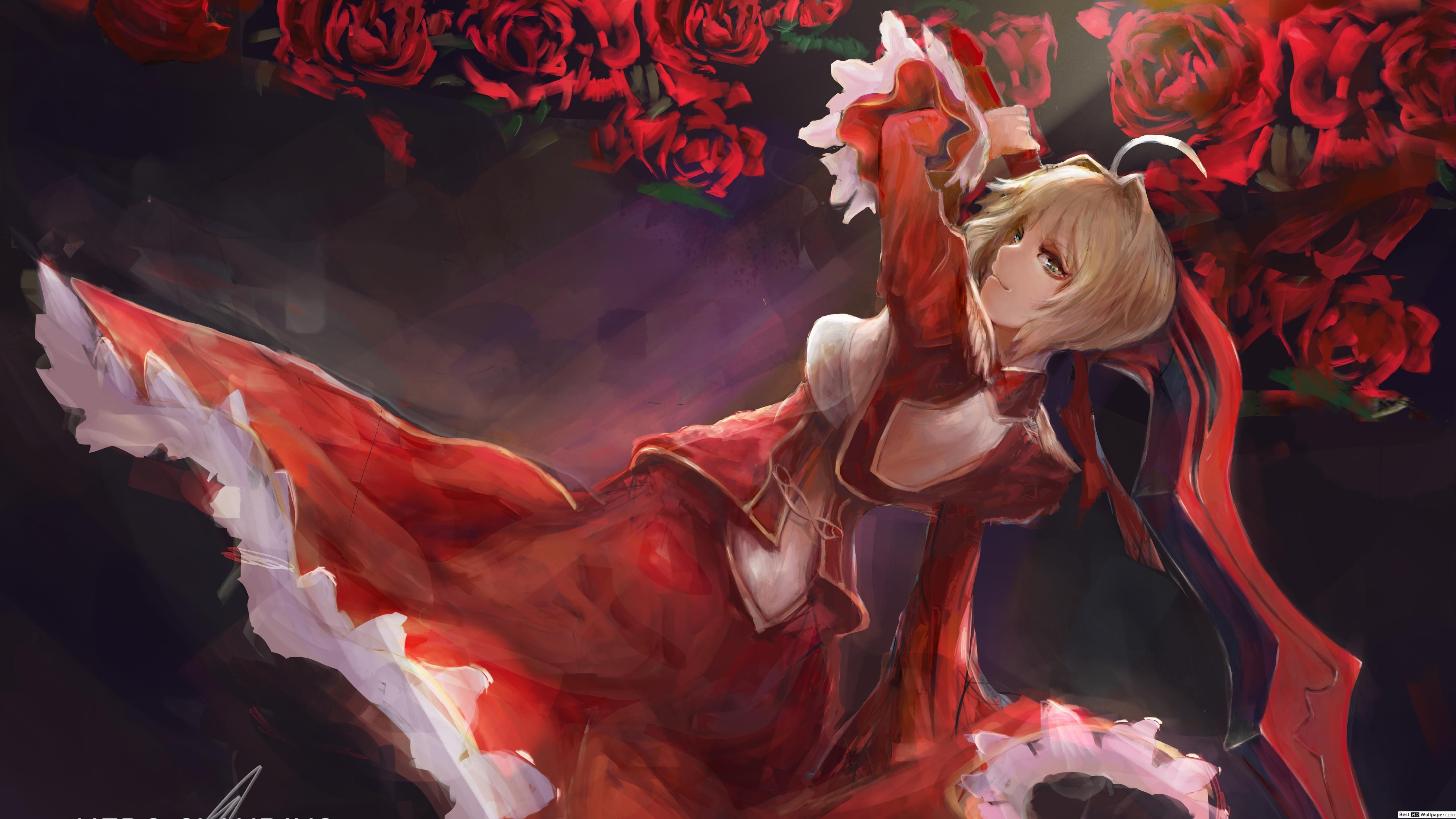 5120x2880 Fate Extra Last Encore Claudius Caesar Augustus Germanicus (Saber) HD Wallpaper Download, Desktop