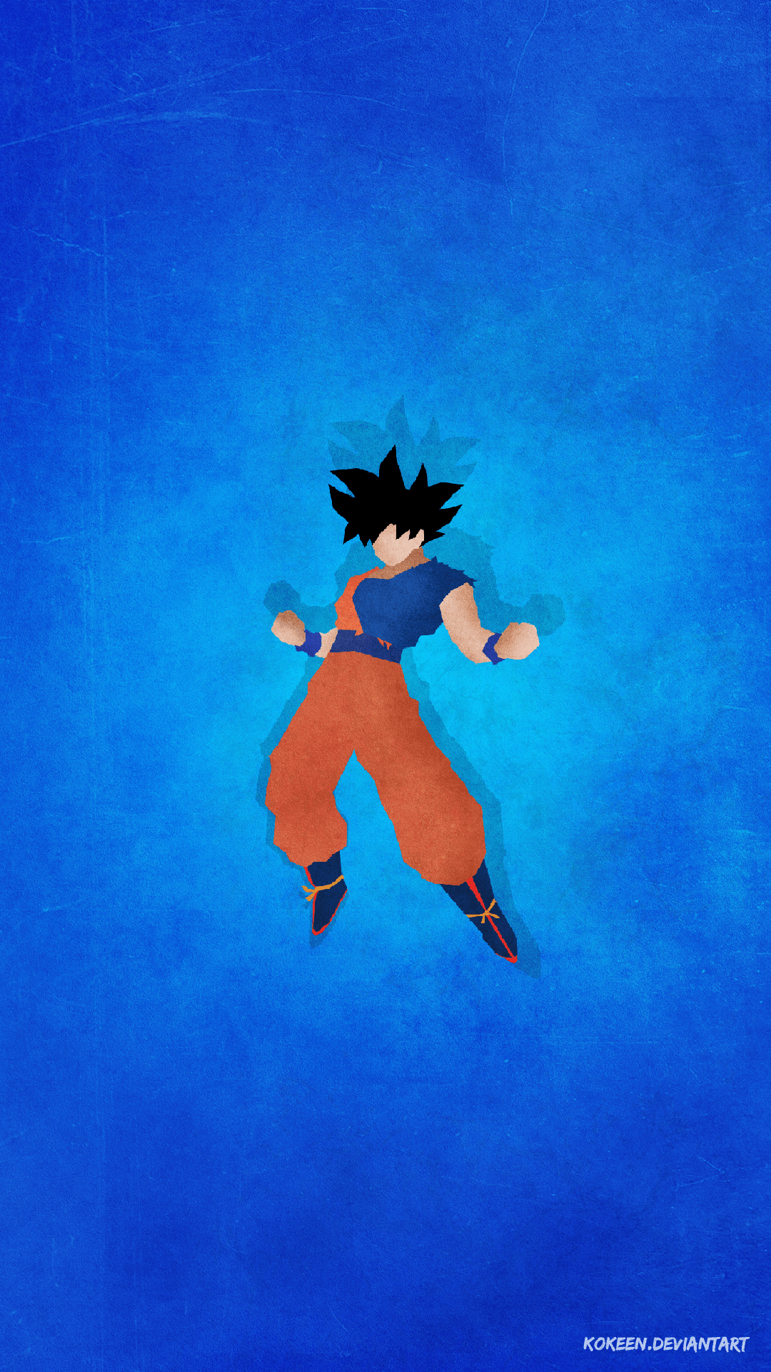 1080x1920 Goku Minimalist Phone Wallpaper, Phone