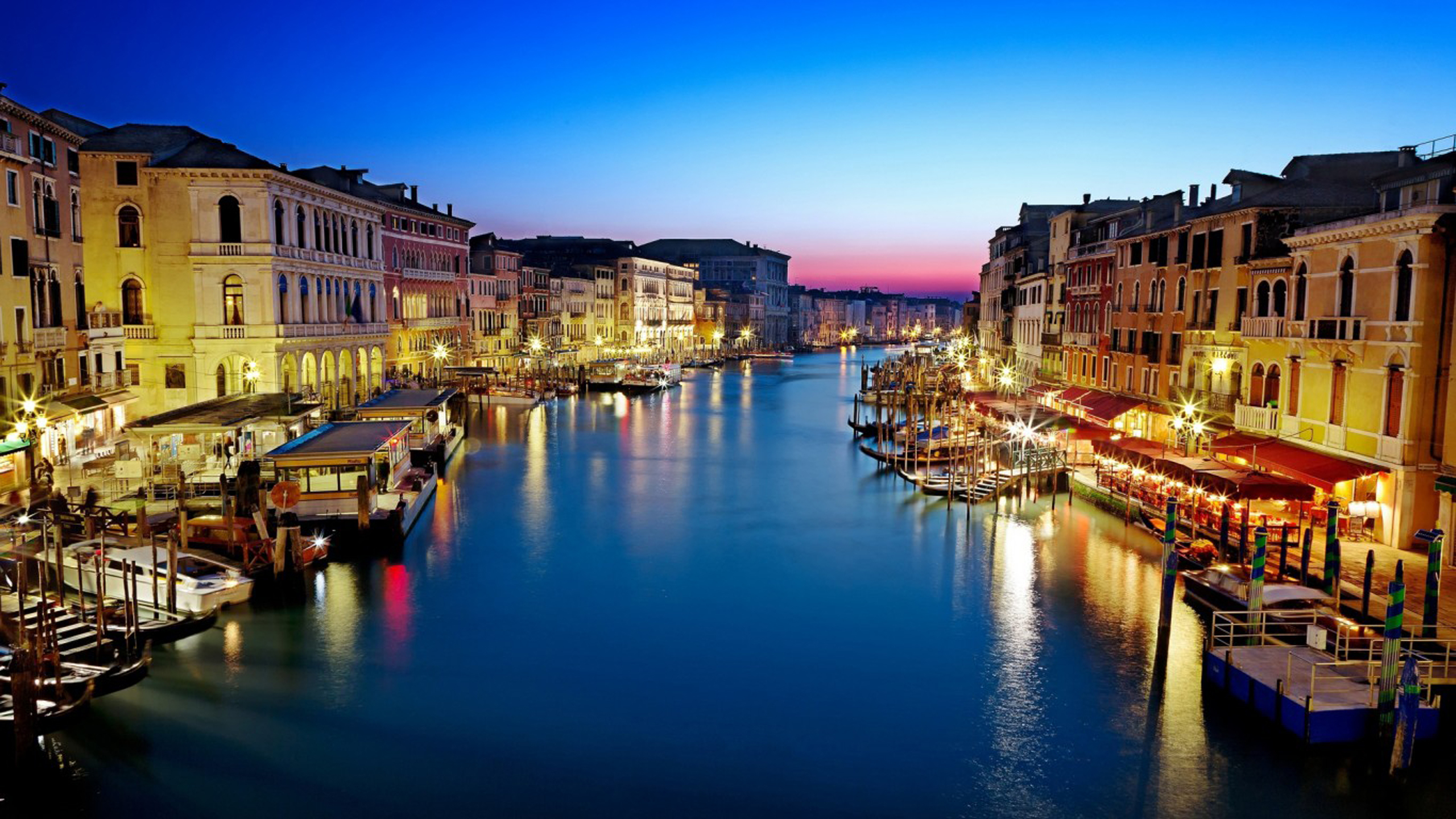 2560x1440 Bridge Canal Grande Venice Grand Canal Italy Buildings Wallpaper, Desktop