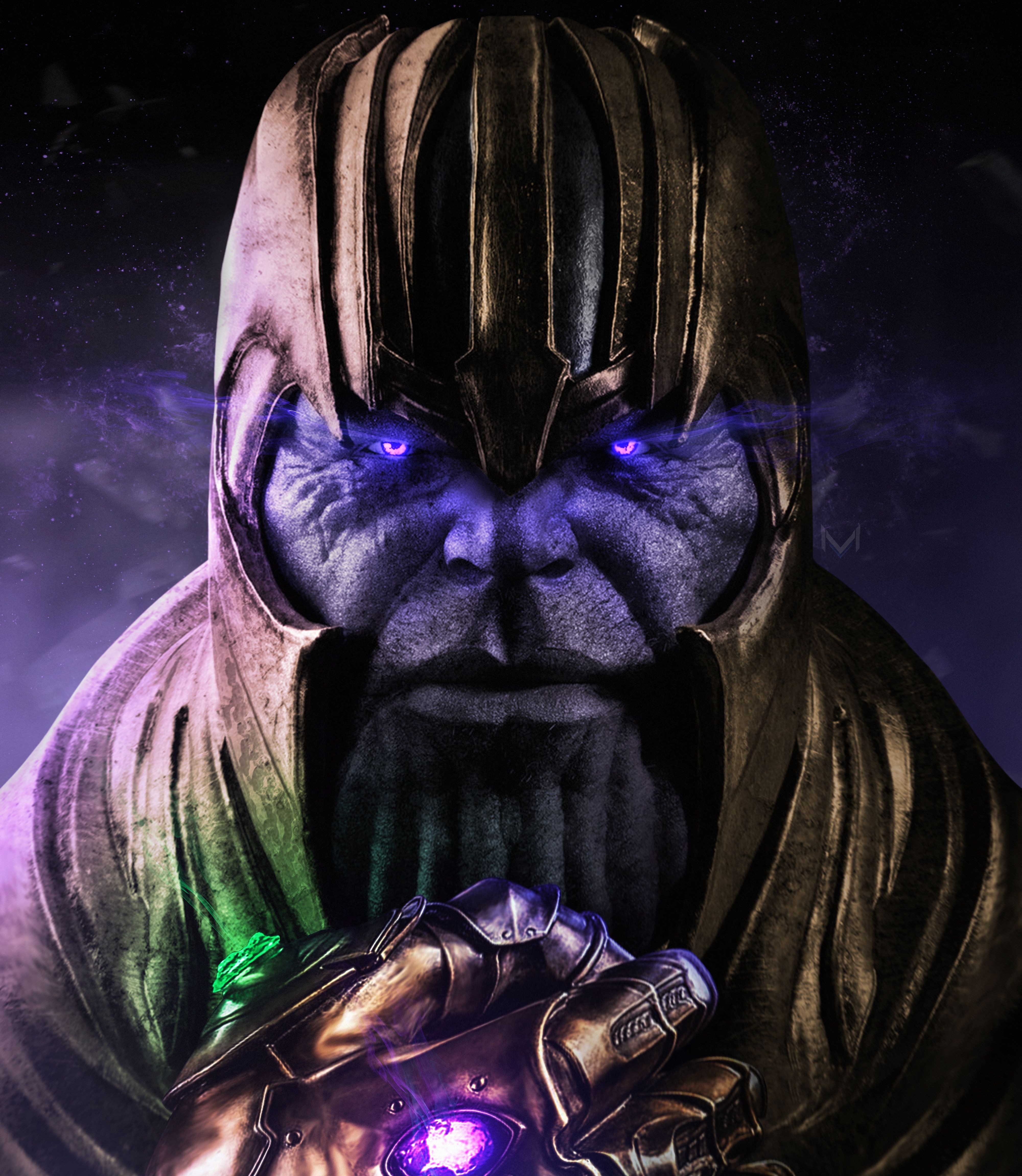 4000x4600 Wallpaper Thanos, Avengers: Infinity War, 4K, Creative Graphics, Phone