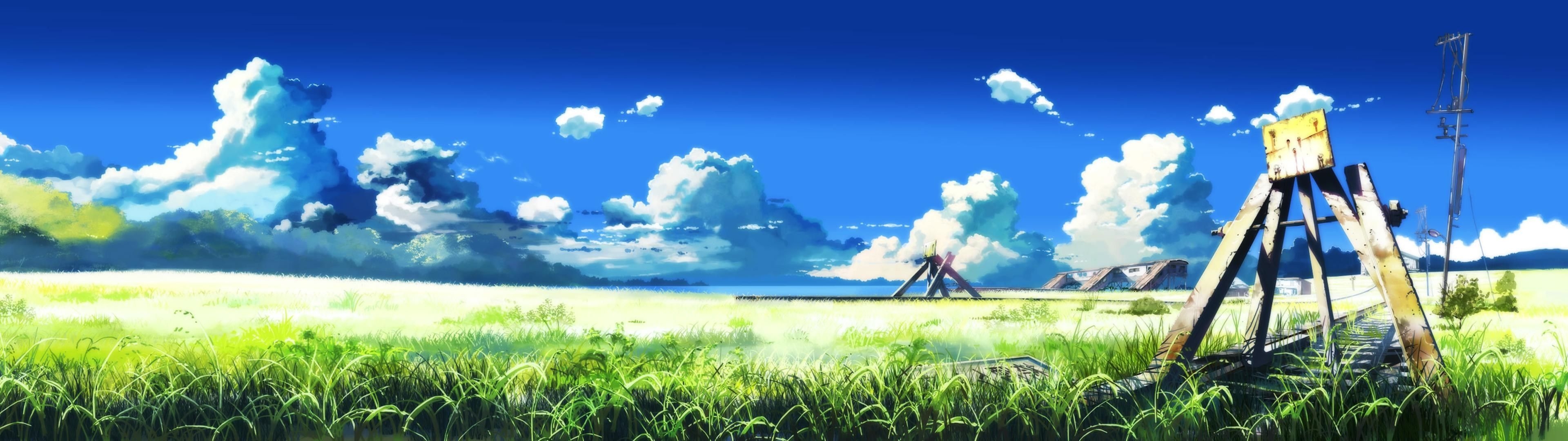 3840x1080 Anime Landscape Dual Monitor Wallpaperwalpaperlist.com, Dual Screen