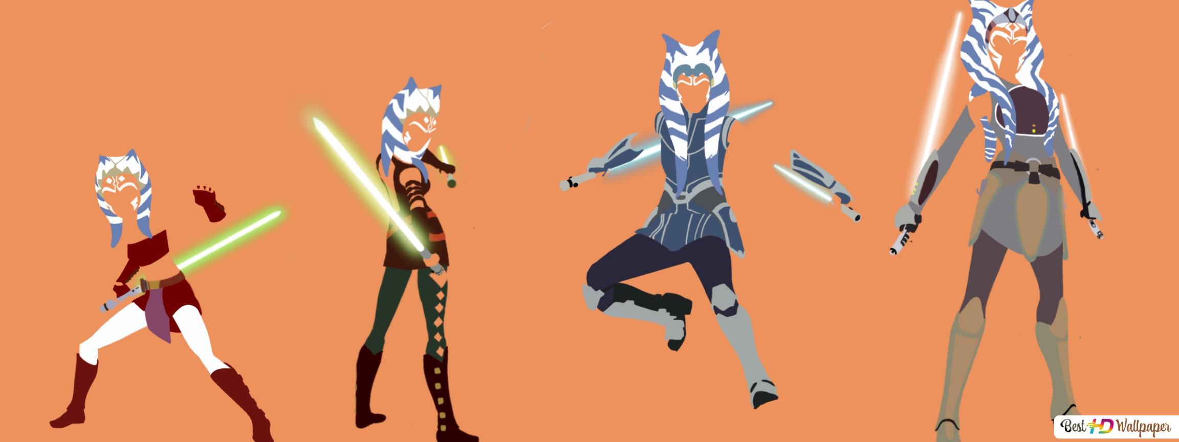 2310x870 Ahsoka Tano Development HD wallpaper download, Dual Screen