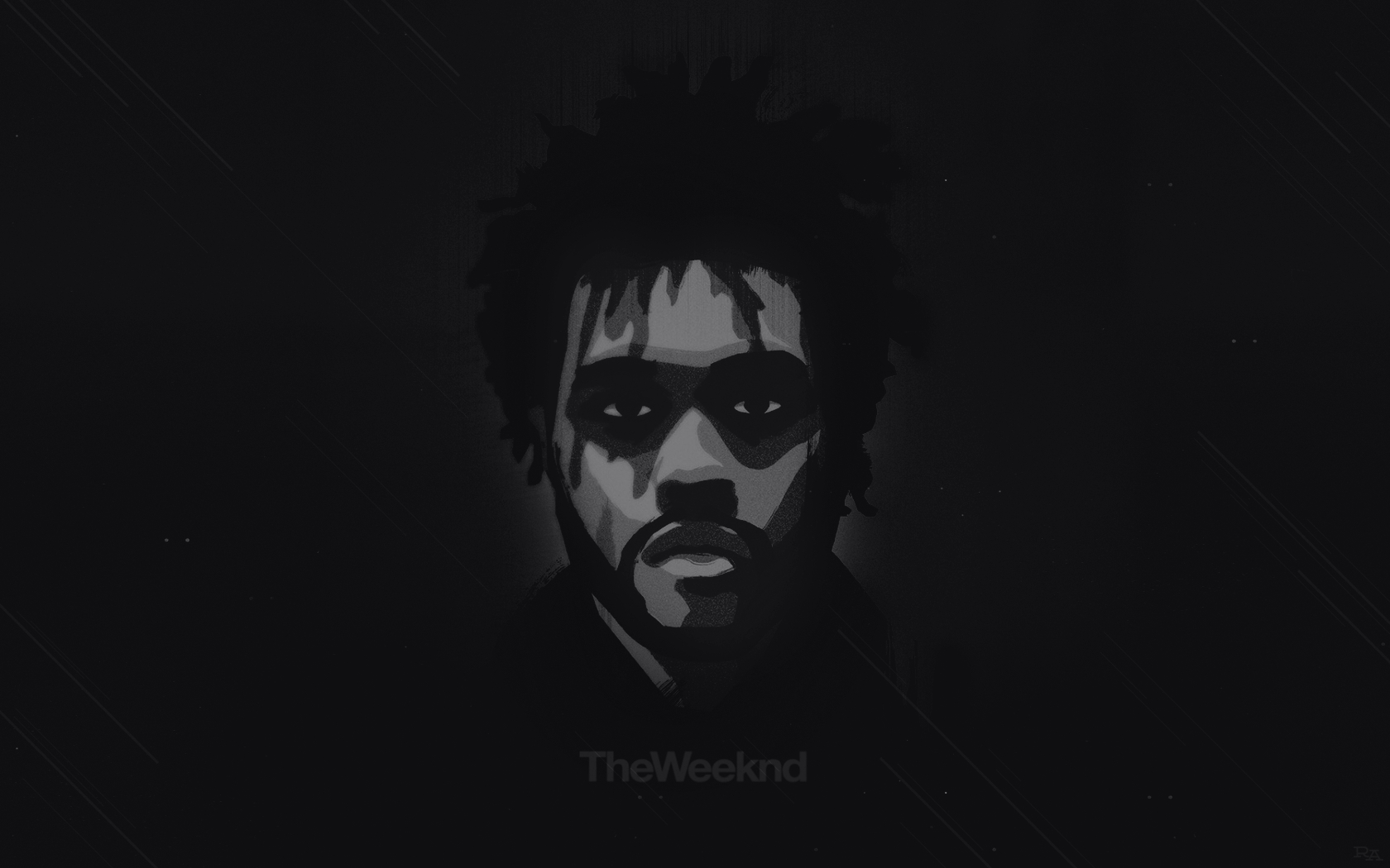 1680x1050 monochrome, XO, The Weeknd Gallery HD Wallpaper, Desktop