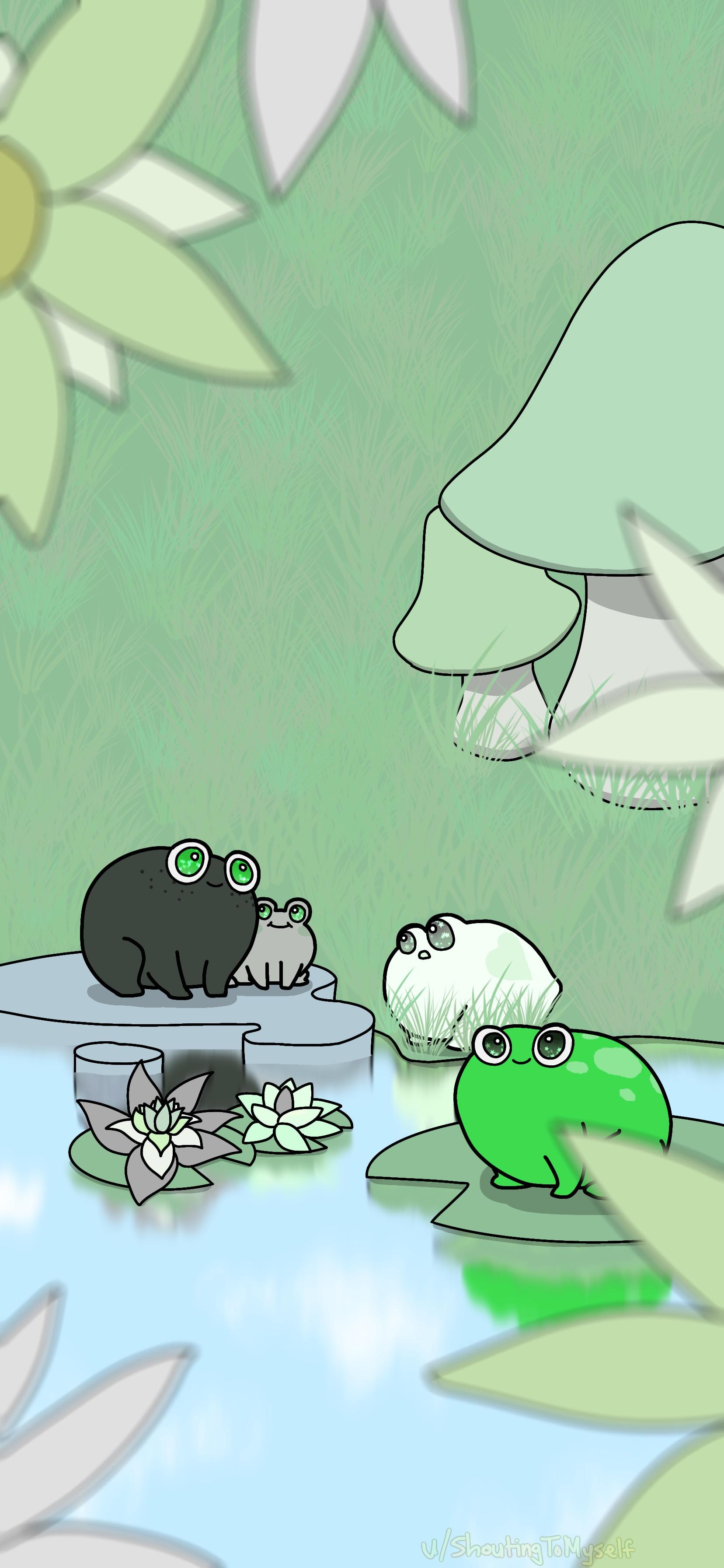 1660x3590 Aro and aroace frog wallpaper, Phone