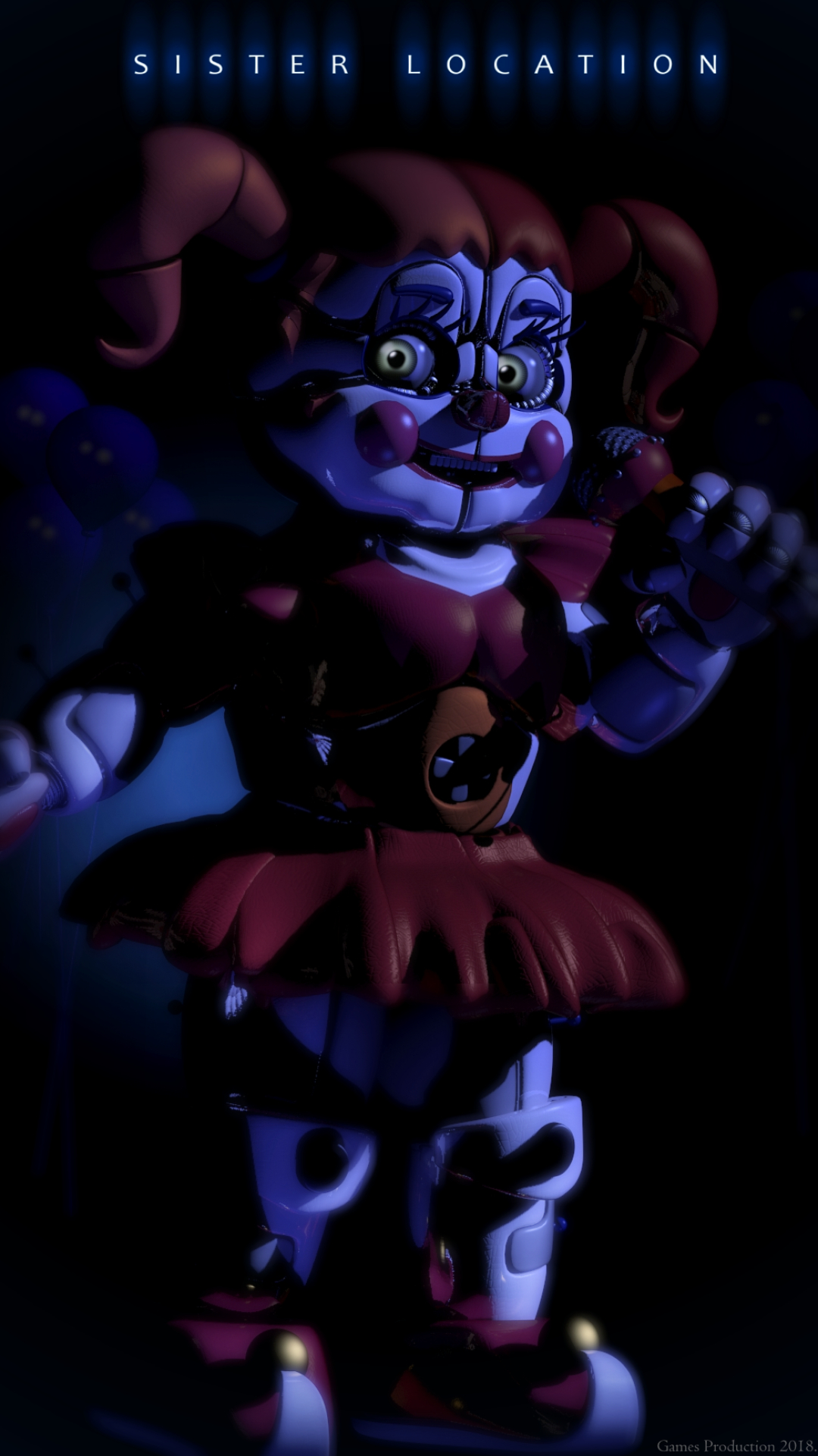 1080x1920 Video Game Five Nights At Freddy's: Sister Location, Phone