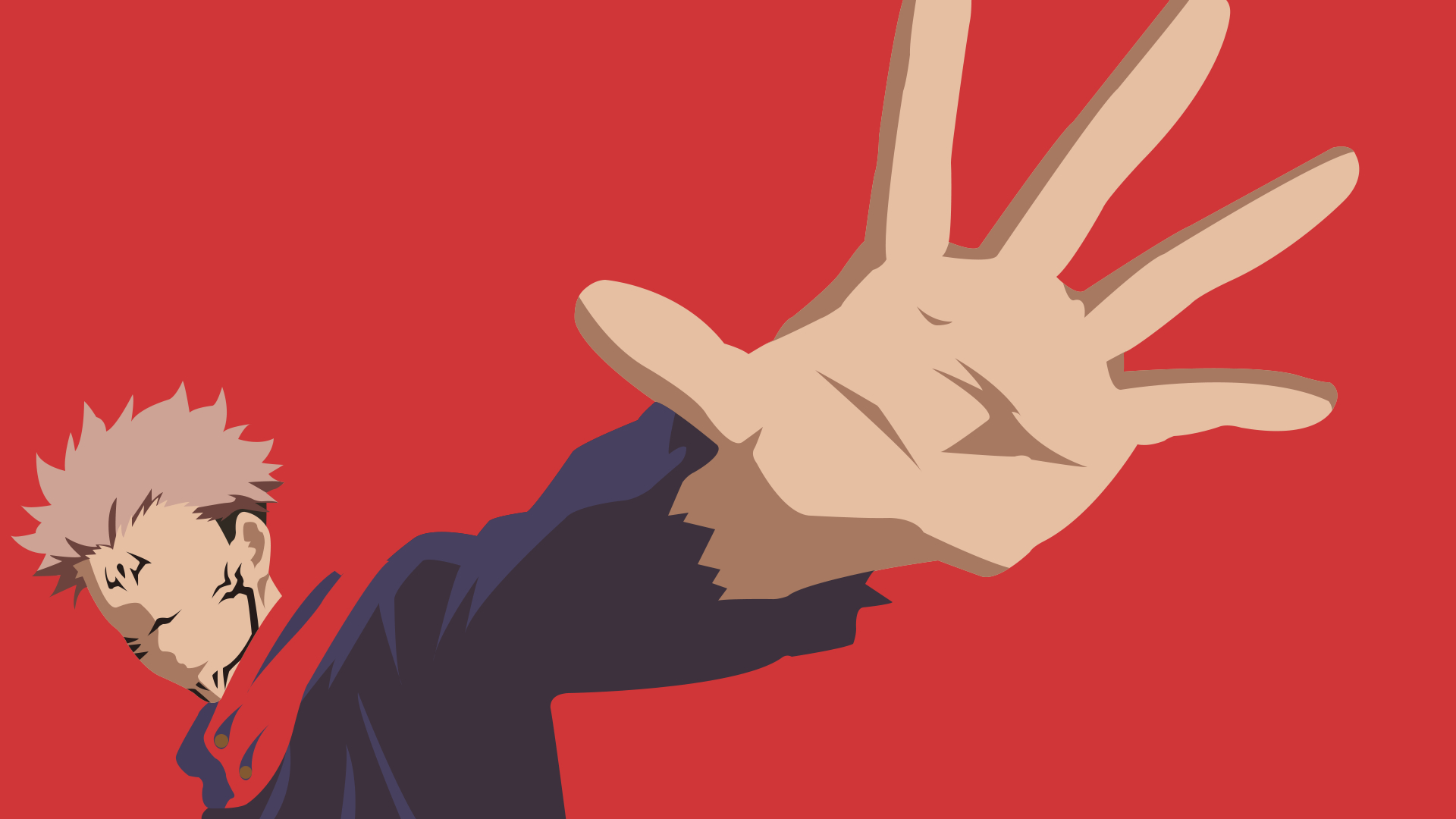 1920x1080 Sukuna from Jujutsu Kaisen Minimalist Wallpaper for Desktop HD Wallpaper, Desktop