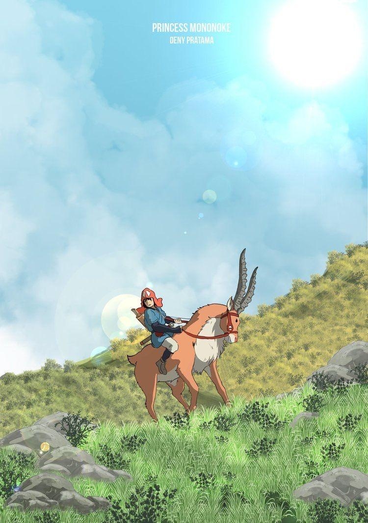 750x1070 Princess Mononoke and Yakkul. Studio Ghibli, Phone