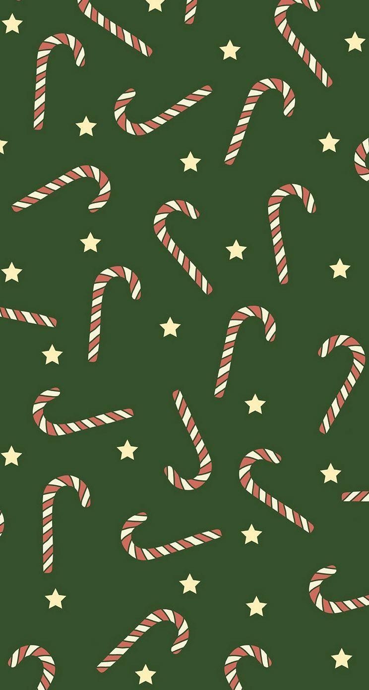 750x1400 Candy canes. Christmas phone background, Christmas desktop wallpaper, Christmas pattern background, Phone