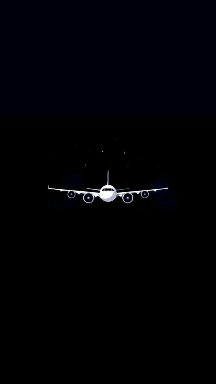 740x1310 ❤️❤️❤️ OMG ❤️❤️❤️ #airplane #simple # #blackandwhite #popular Pin. Black wallpaper iphone, Black wallpaper, Airplane wallpaper, Phone