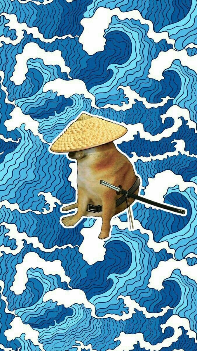 680x1200 Doge Samurai Meme Wallpaper, Phone