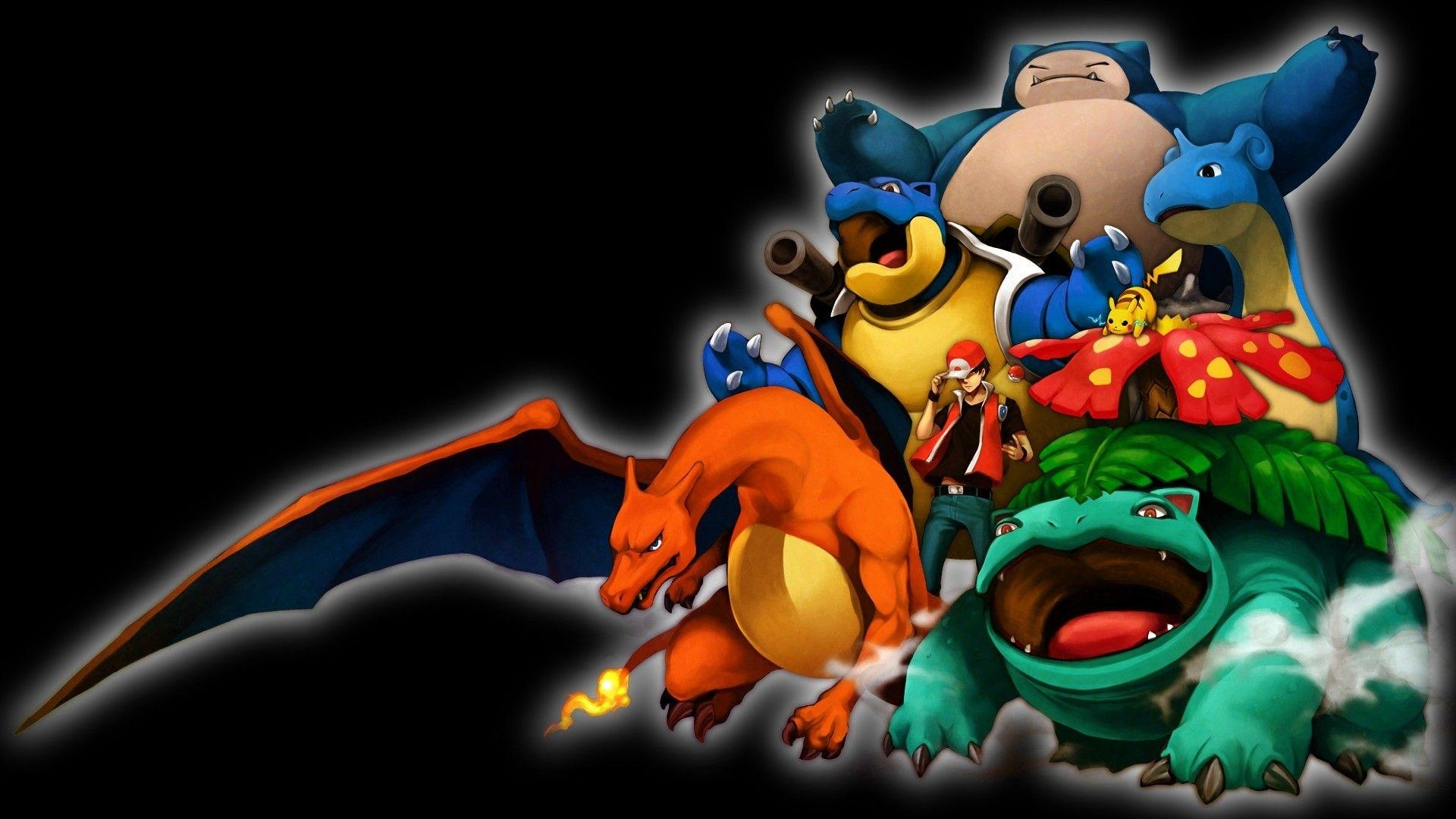 1920x1080 Charizard, #Blastoise, #Venusaur, #Pokémon, #Snorlax, #Lapras, Desktop