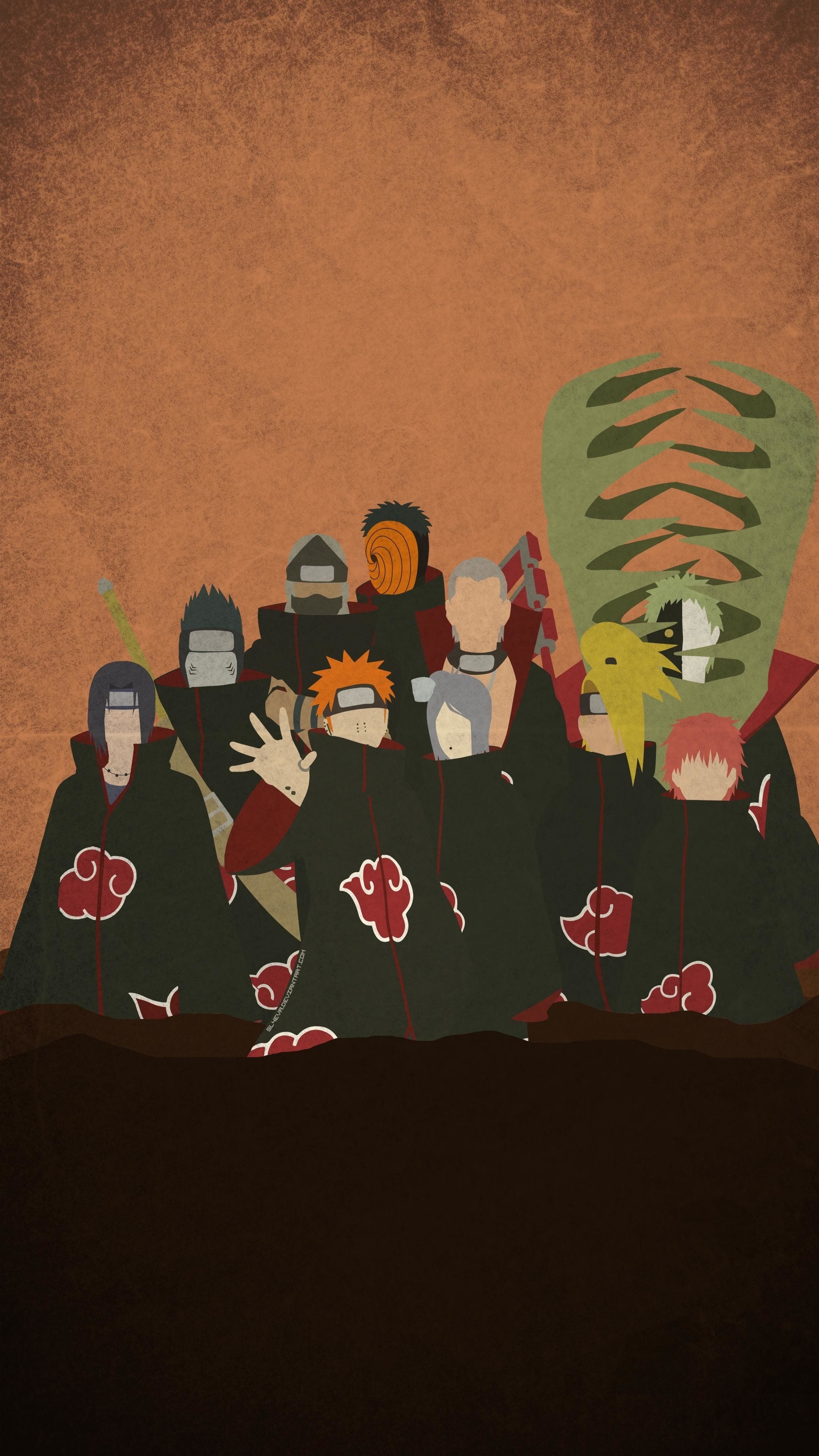 2160x3840 iPhone Wallpaper Naruto Akatsuki, Phone