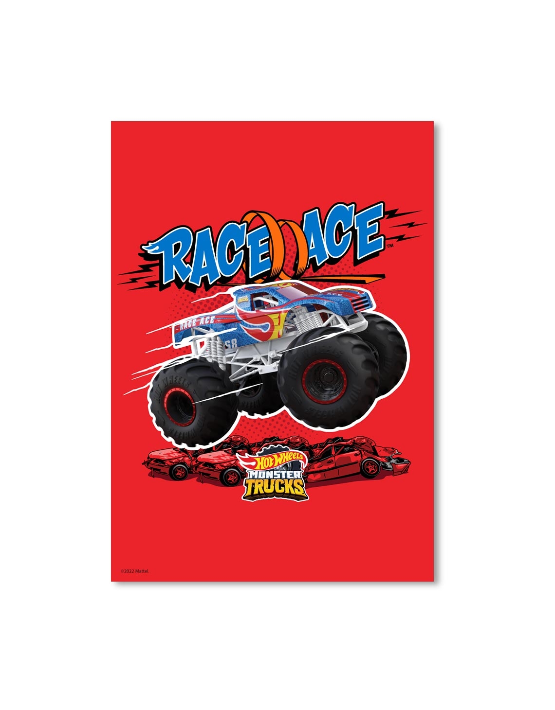 1140x1460 Monster Trucks Race Ace A3 Wall Art, Phone