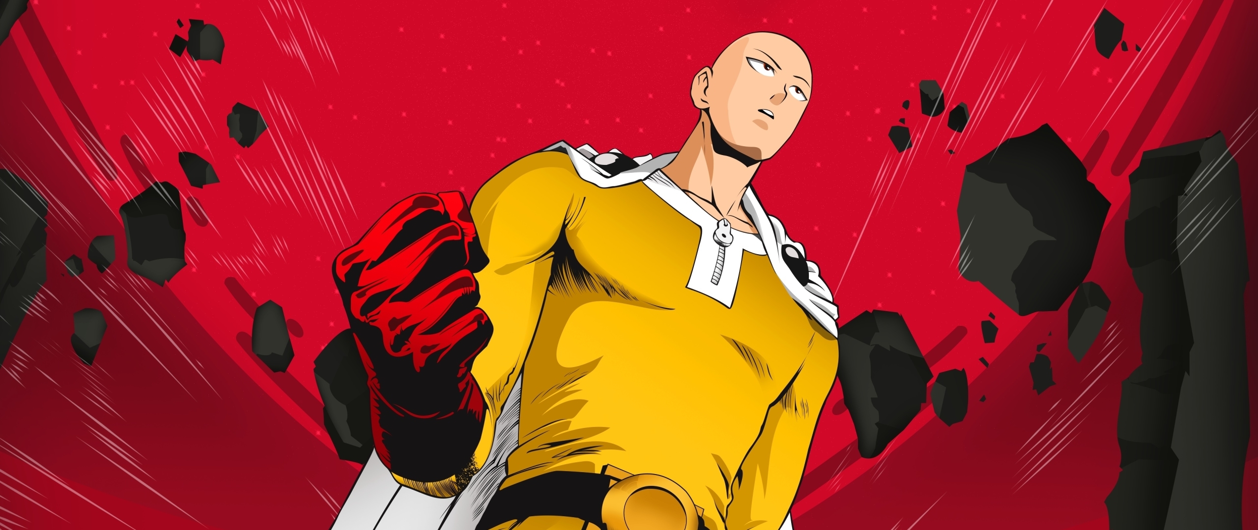 2560x1080 One Punch Man Wallpaper, Dual Screen