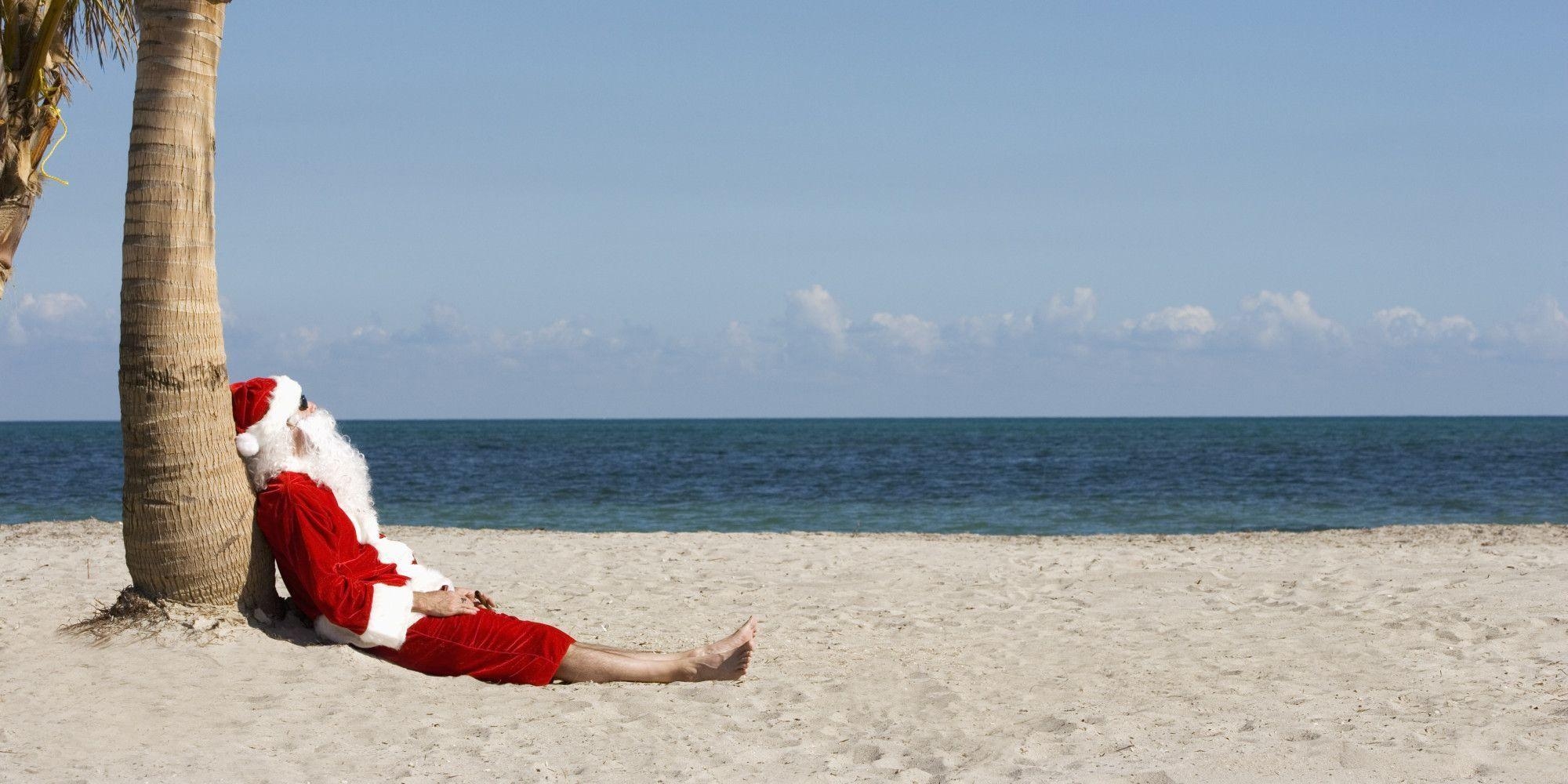 2000x1000 Tropical Christmas Facebook Cover, Dual Screen